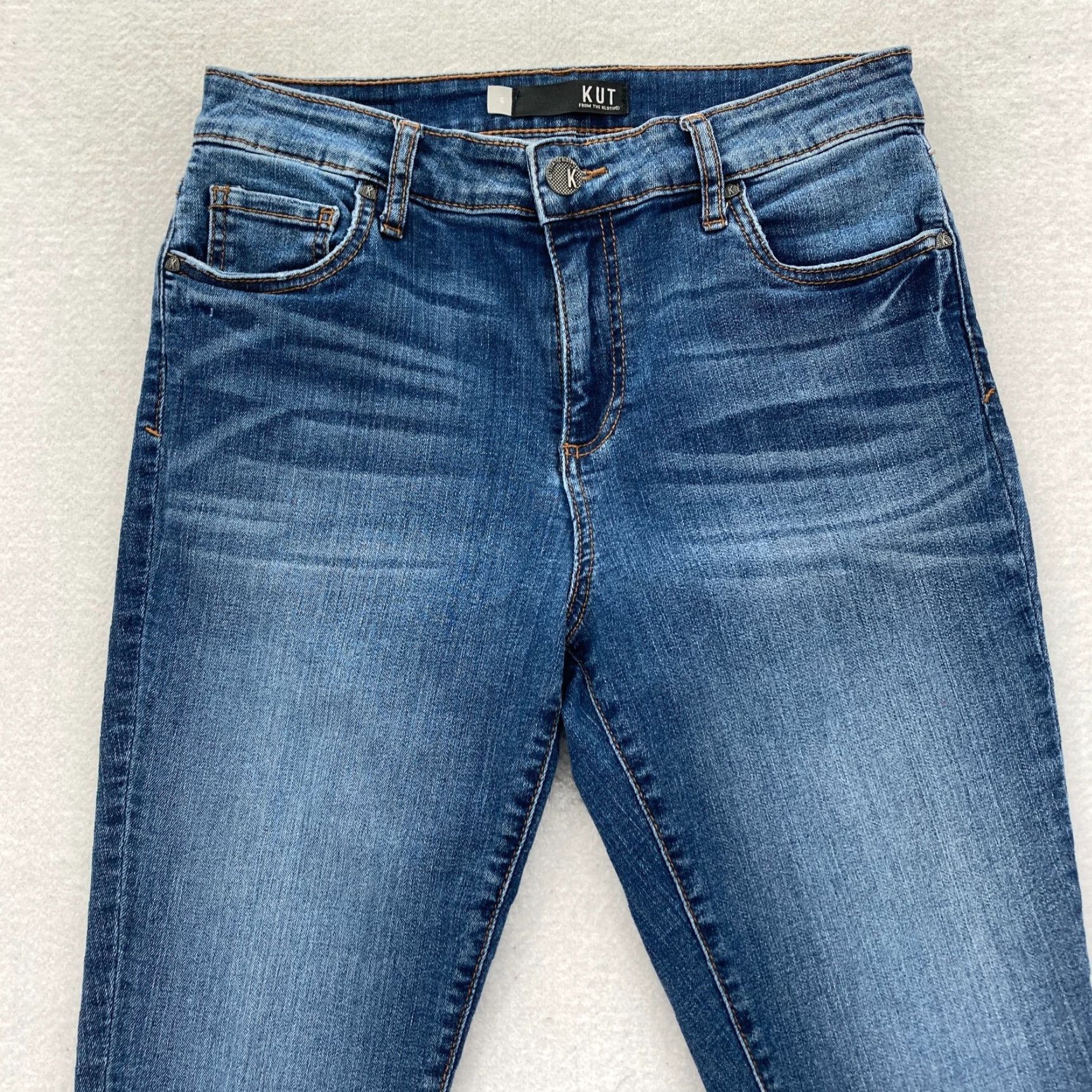 Vintage KUT from the Kloth Jeans Donna Donna 6 Ankle Skinny Blue Stretch Denim Pants Women Slim Jeans Size 28" / US 6 / IT 42 - 2 Thumbnail
