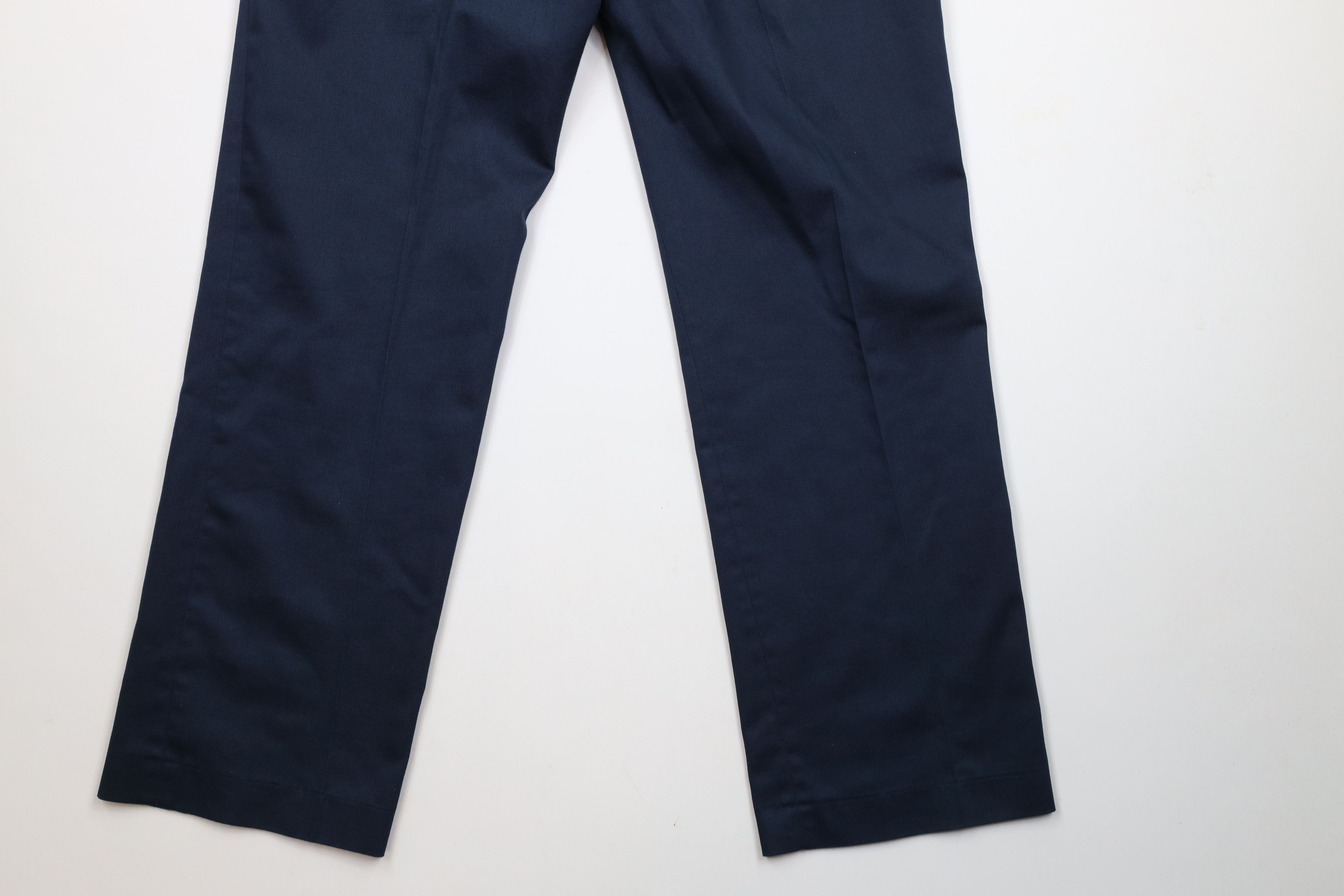 Vintage Vintage 70s Streetwear Flared Wide Leg Chino Pants USA Blue Size US 36 / EU 52 - 11 Thumbnail