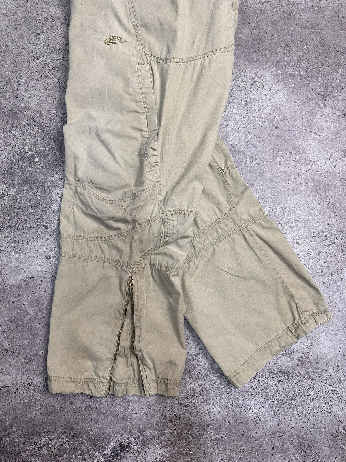 Nike Vintage Nike Cargo Baggy Japan Avantgarde Faded Bontage Y2K Size US 36 / EU 52 - 15 Thumbnail