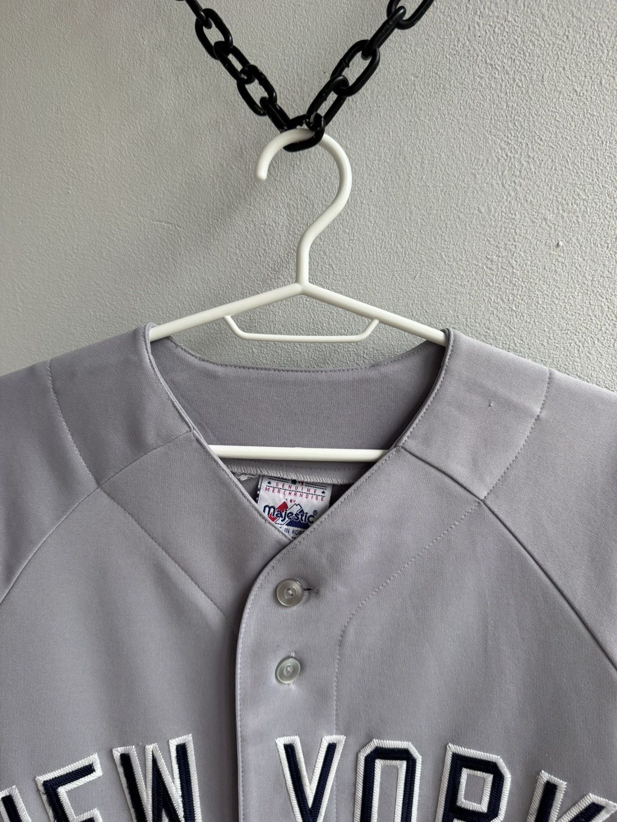 Majestic RARE NEW YORK YANKEES MLB BASEBALL SHIRT JERSEY VINTAGE 90s Size US XL / EU 56 / 4 - 10 Thumbnail