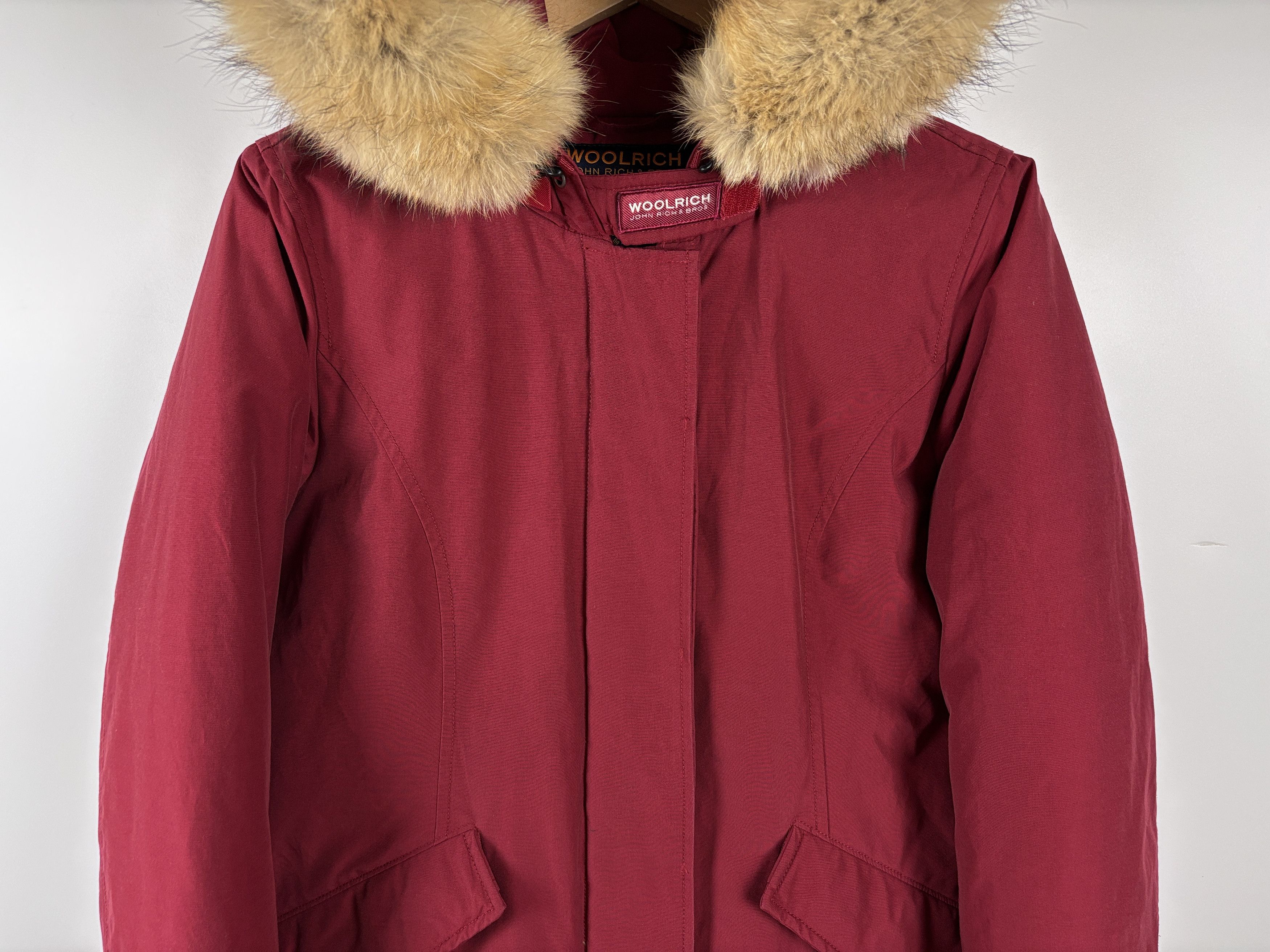 Woolrich Woolen Mills Womens Woolrich Arctic Down Hooded Parka Red Size M Size M / US 6-8 / IT 42-44 - 2 Thumbnail