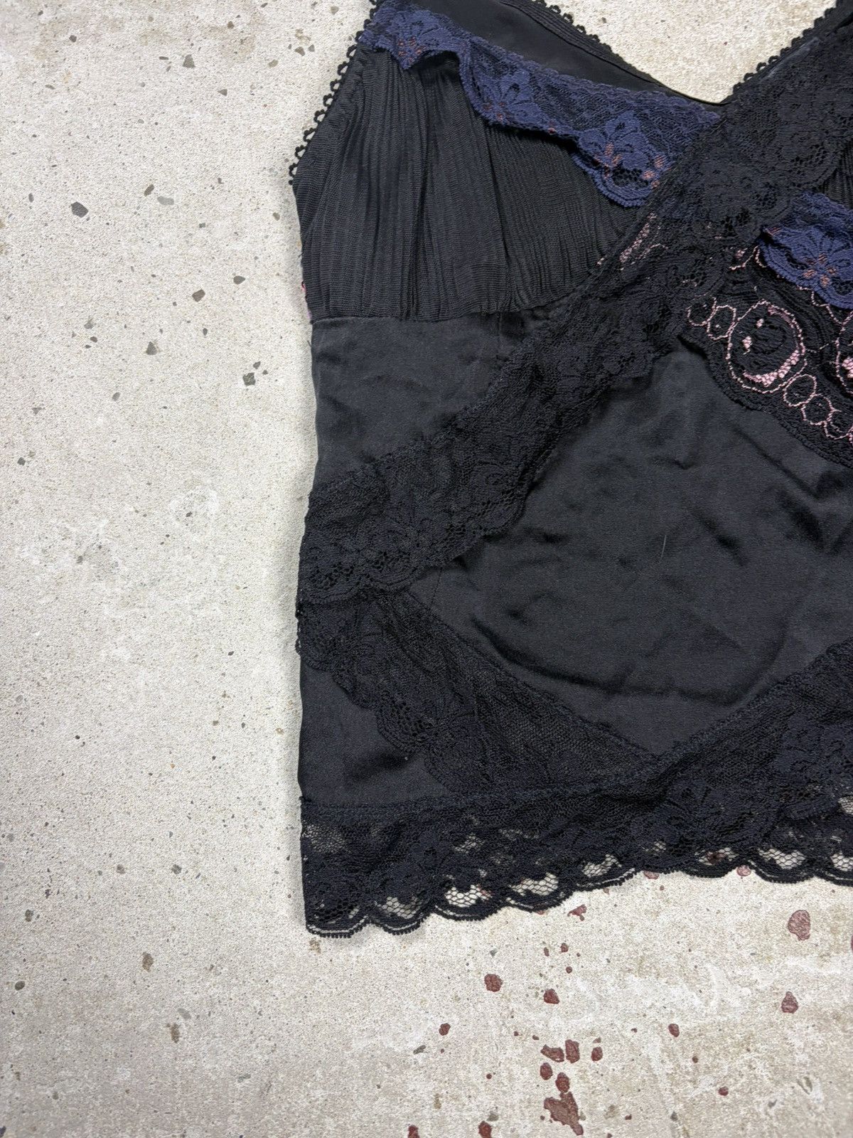 Dolce & Gabbana 2000s Dolce & Gabbana Black Silk Lace Trims Corset Top Size M / US 6-8 / IT 42-44 - 4 Thumbnail