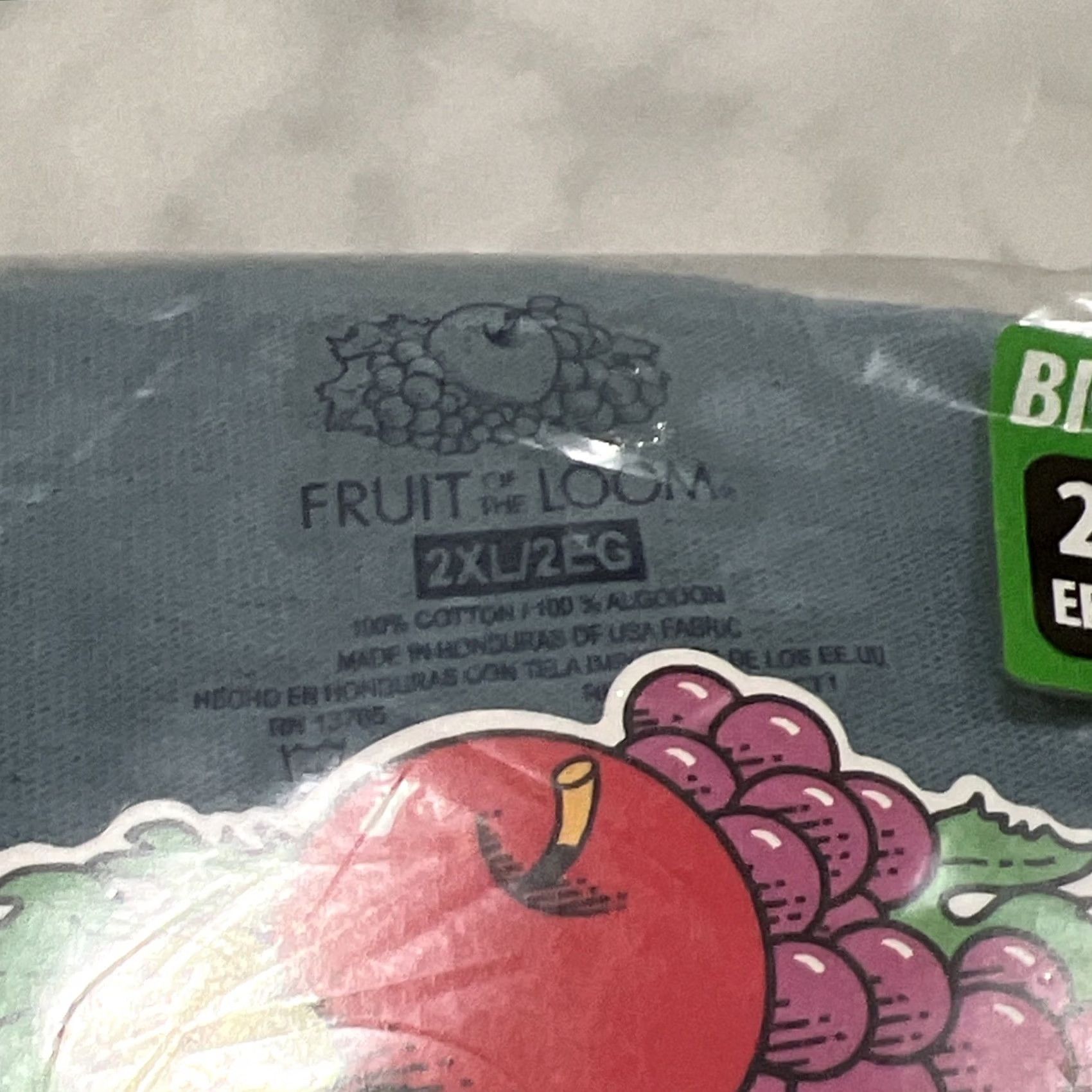 Fruit Of The Loom VINTAGE Fruit of the Loom 2003 T Shirt Pocket Tee Mens 2XL Cotton Blue-Gray Sportswear/Beach Mens Size US XXL / EU 58 / 5 - 4 Thumbnail