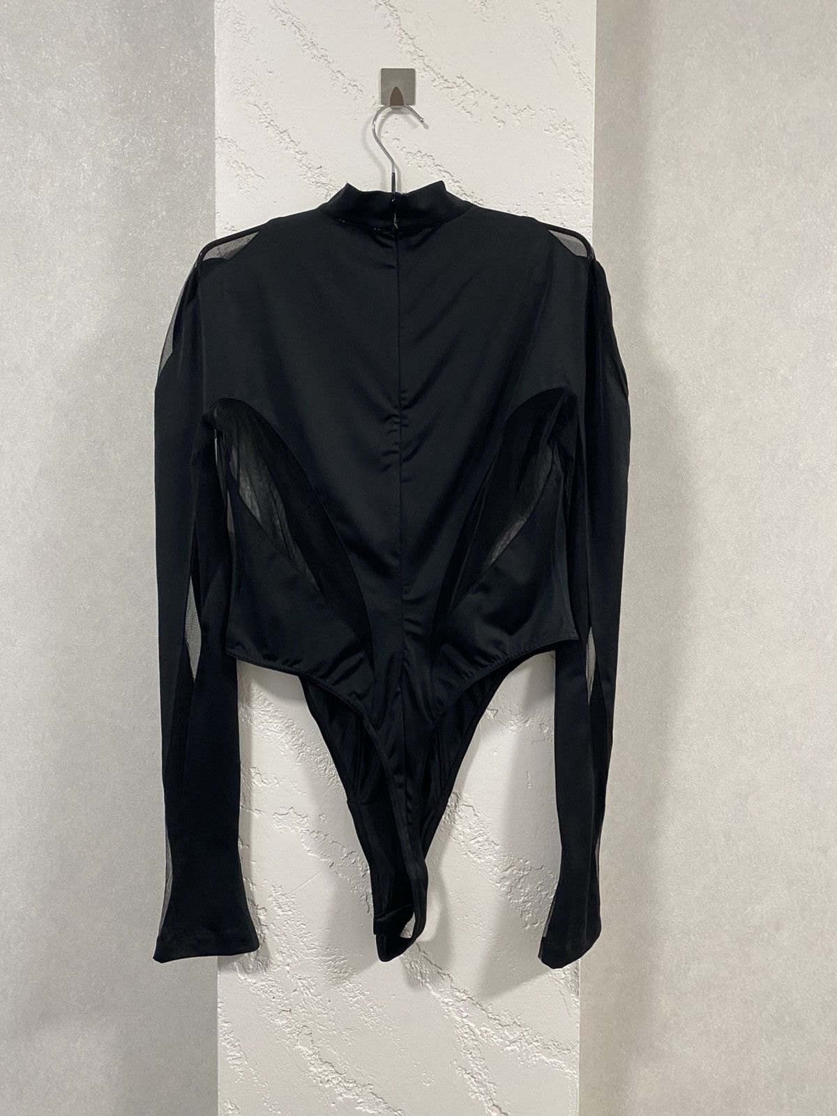 H&M × Mugler Mugler X H&M Rare Black Mesh Panel Bodysuit Size L / US 10 / IT 46 - 9 Thumbnail