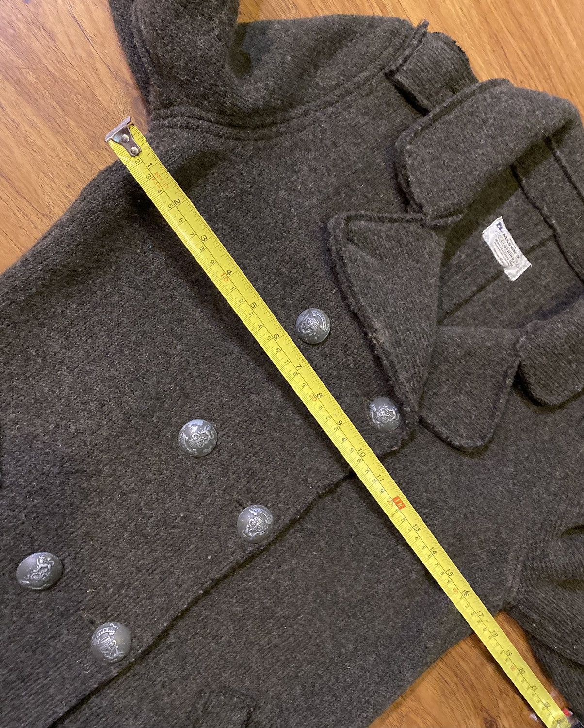 Mason's Mason’s Clothing Women’s Wool Jacket Pea coat ITALY Rare Size M / US 6-8 / IT 42-44 - 7 Thumbnail