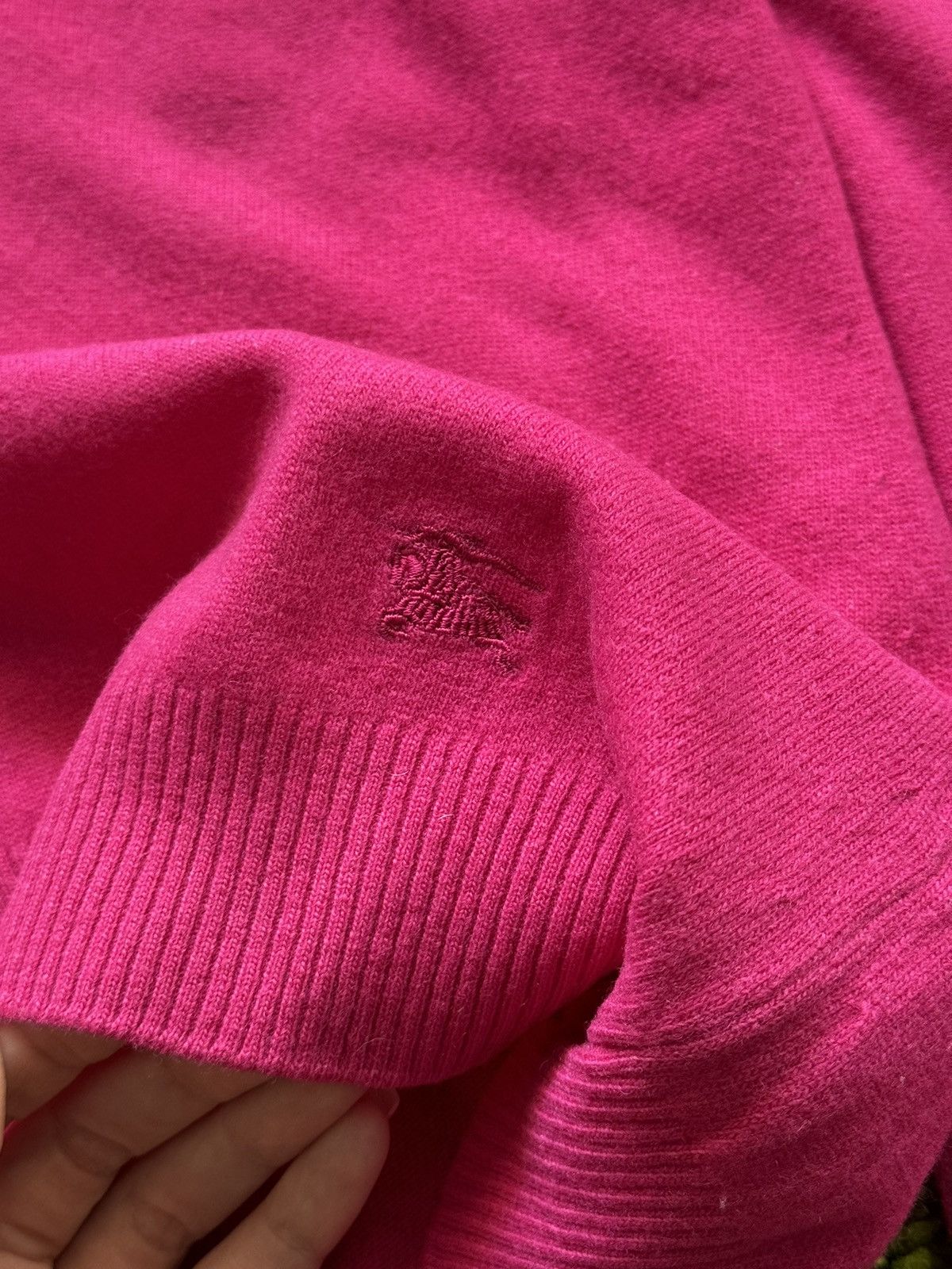 Burberry × Designer Burberry 100% merino wool pink sweater Size XL / US 12-14 / IT 48-50 - 4 Thumbnail