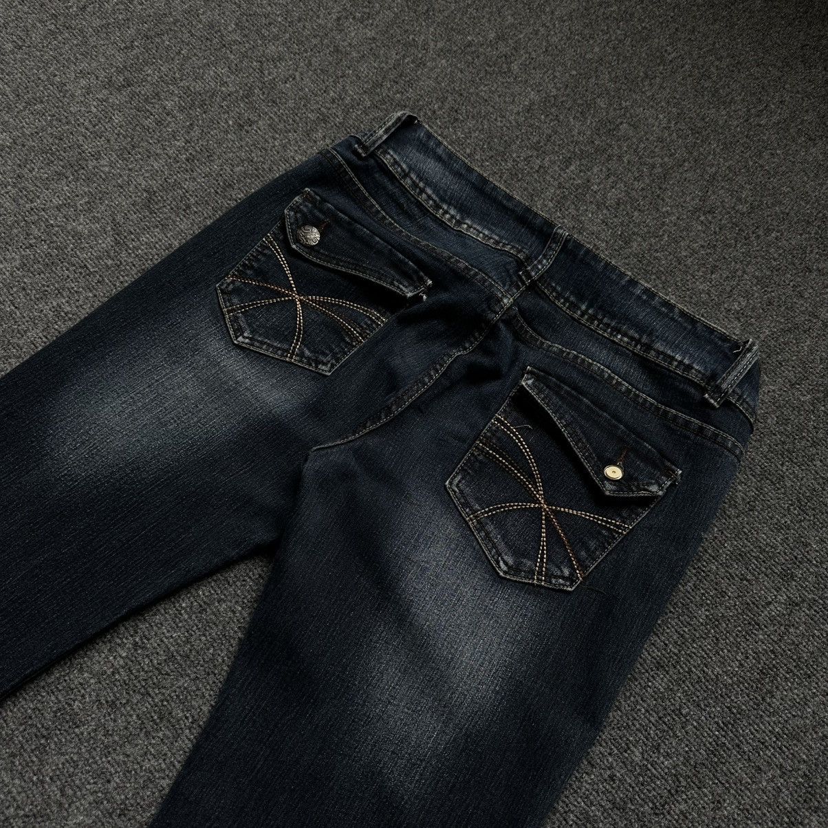 Y/Project VTG Jane Low Rise Flared Jeans Size R14 Y2K 00s USA Staff P Size 32" / US 10 / IT 46 - 10 Thumbnail