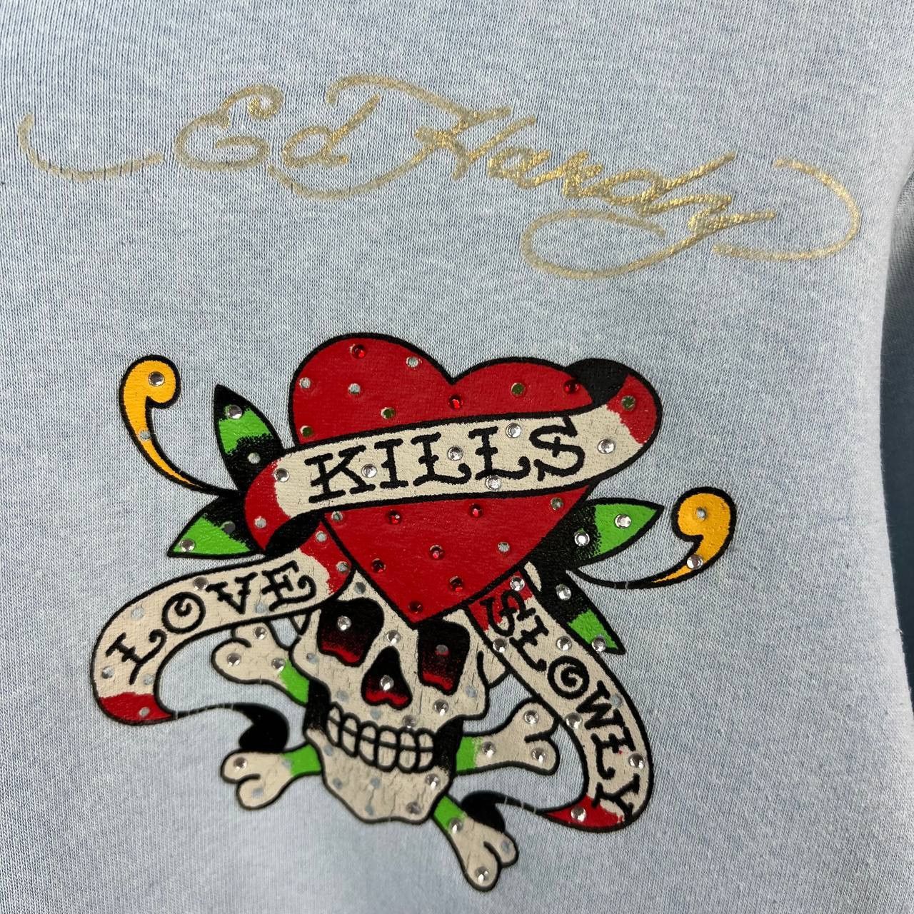 Ed Hardy Ed Hardy Christian Audigier Vintage Zip Hoodie Size XS / US 0-2 / IT 36-38 - 8 Thumbnail