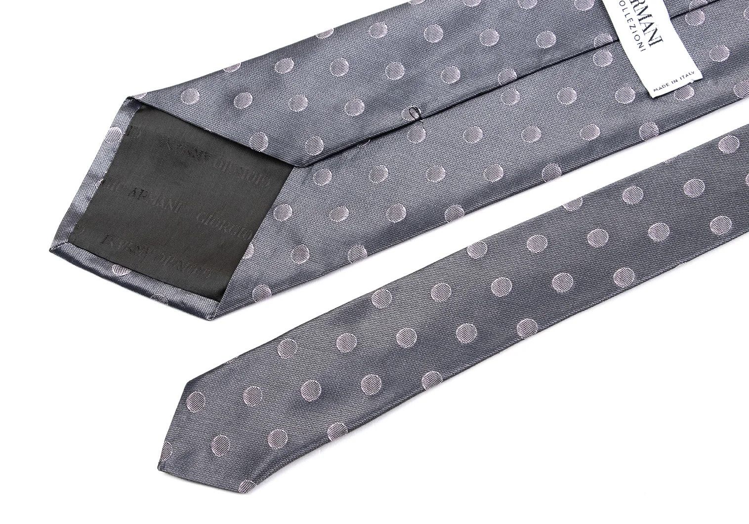 Armani Collezioni Dot Jacquard Silk Tie in Light Purple Size ONE SIZE - 4 Thumbnail