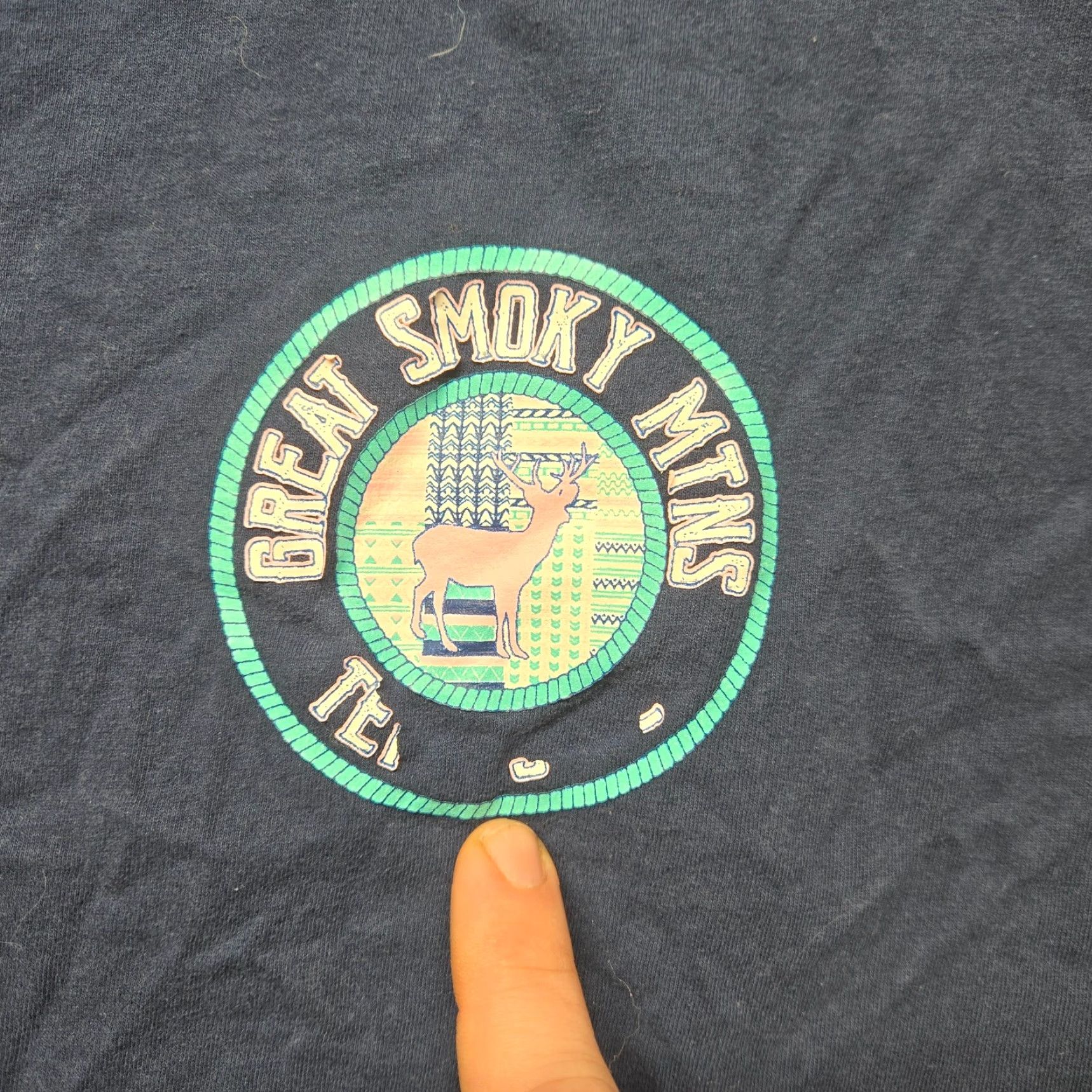 Vintage Great Smoky Mountains Blue Short Sleeve T-Shirt Unisex Small Animals Mens Size US S / EU 44-46 / 1 - 3 Thumbnail