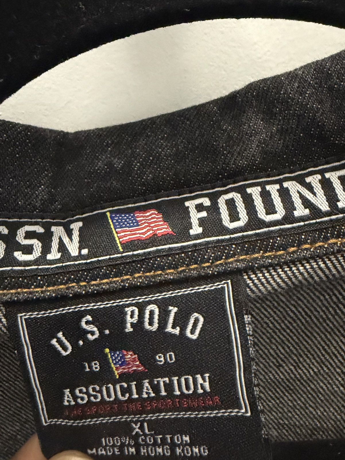 U.S. Polo Assn. Vintage U.S. Polo Assn Black Denim Jacket XL Size US XL / EU 56 / 4 - 7 Thumbnail