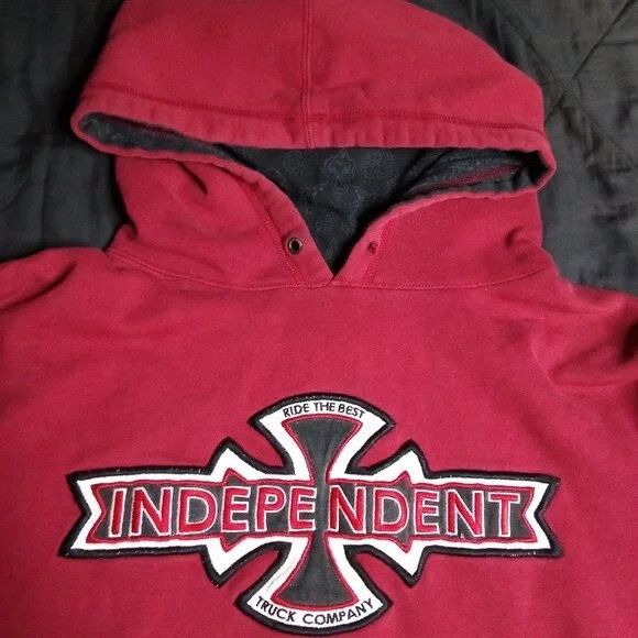 Independent Truck Co. Vintage 90s Independent Trucks Skateboard Hoodie Sweatshirt Size US S / EU 44-46 / 1 - 1 Thumbnail