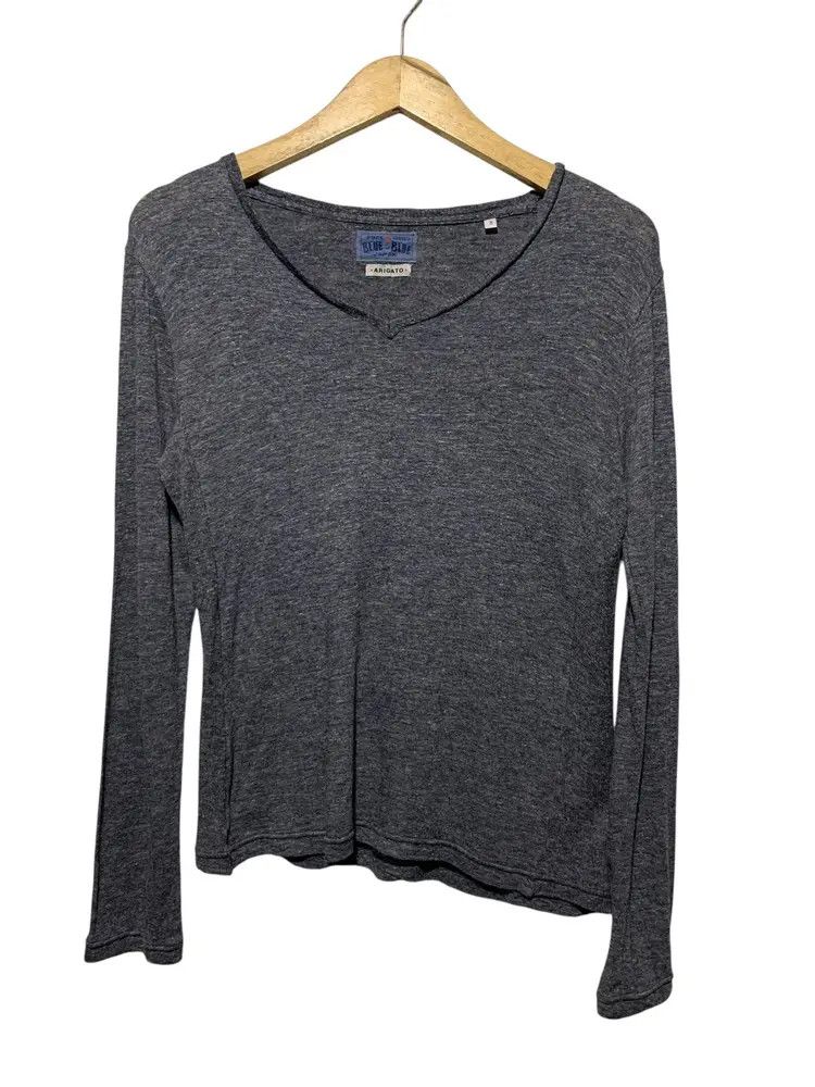 Blue Blue Japan Vintage Blue Blue Japan pure indigo longsleeve arigato Size US S / EU 44-46 / 1 - 3 Thumbnail