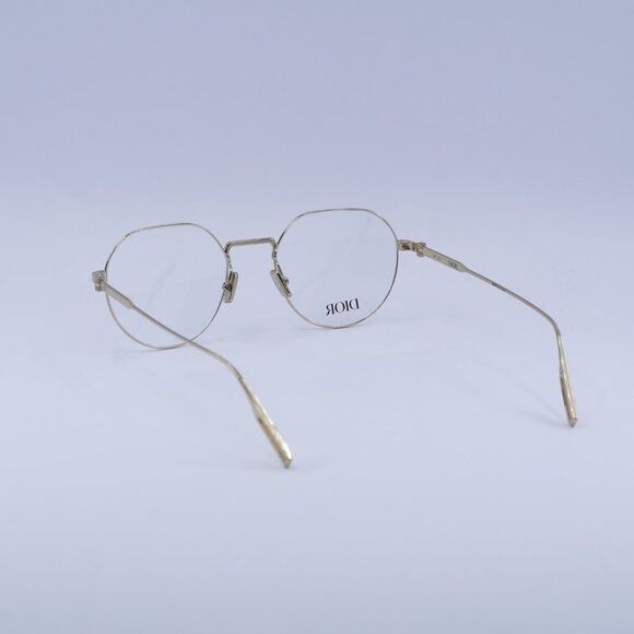 Dior 🕶️ New Dior NEODIORO R3U B000 Eyeglasses - Shiny Gold Frame Size ONE SIZE - 9 Thumbnail