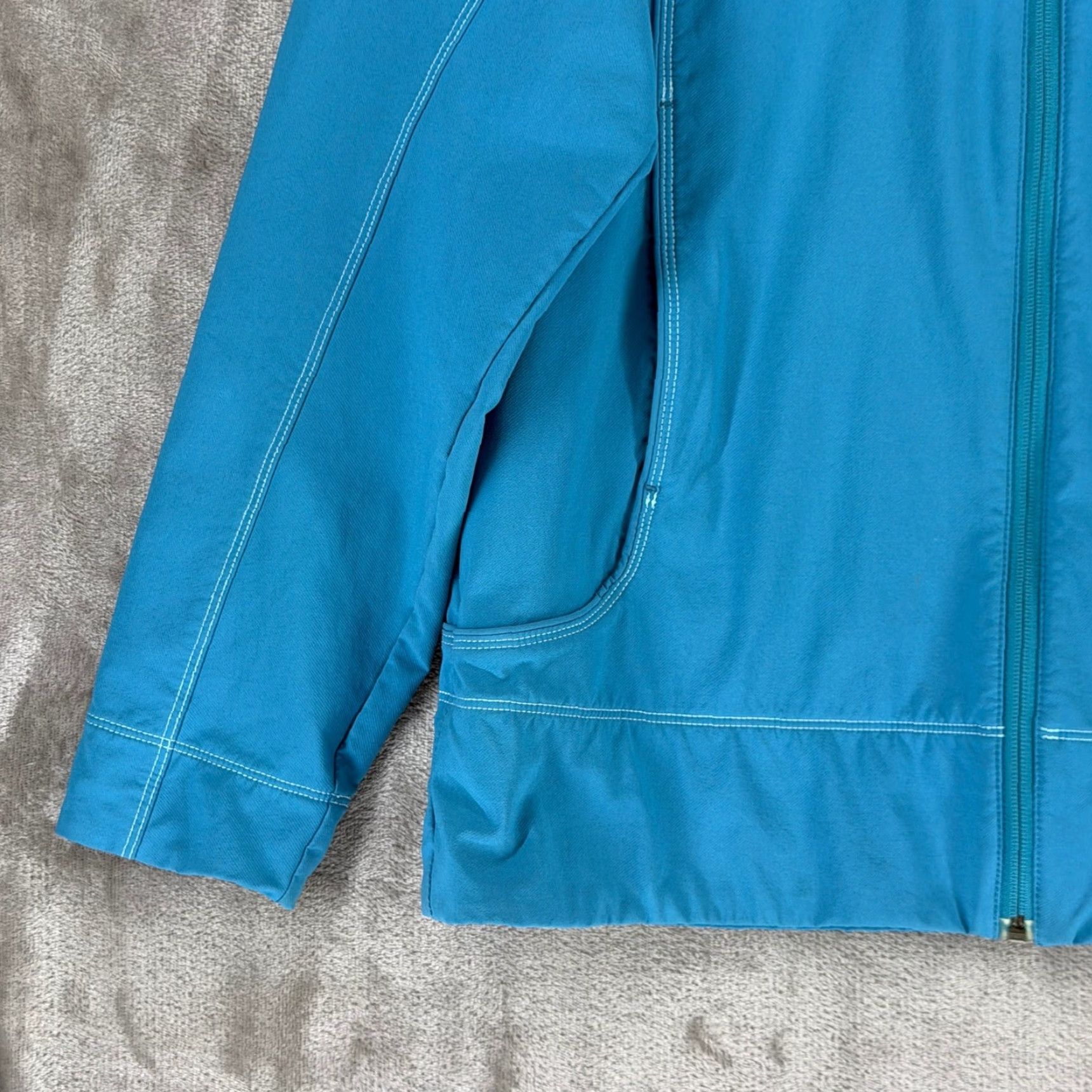 Marmot Marmot Womens XL Teal Blue Softshell Full Zip Hooded Jacket P8585-1-CM Contrast Size XL / US 12-14 / IT 48-50 - 3 Thumbnail