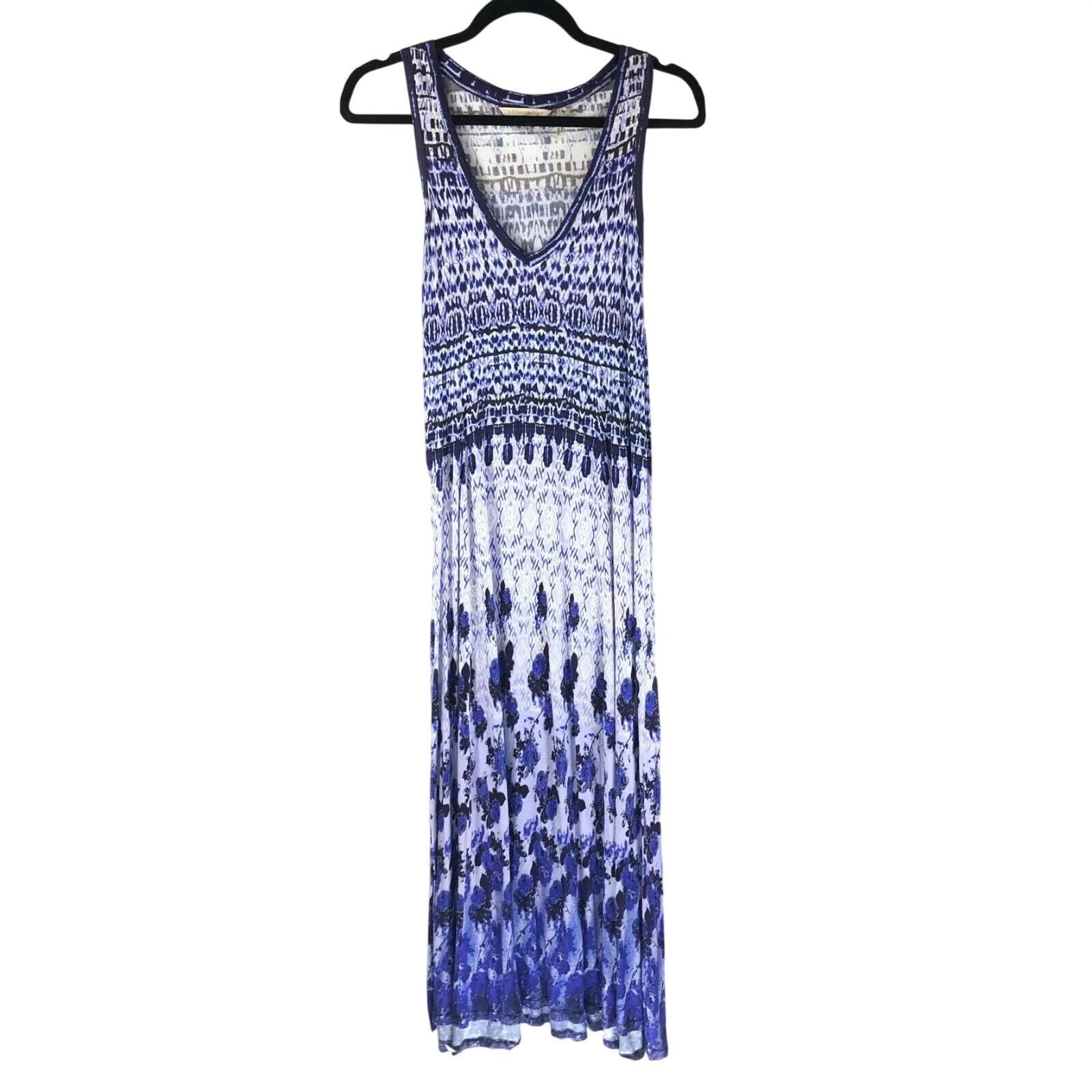 Soft Surroundings Soft Surroundings Maxi Dress Sleeveless Ikat Geometric Flora Size XS / US 0-2 / IT 36-38 - 1 Thumbnail