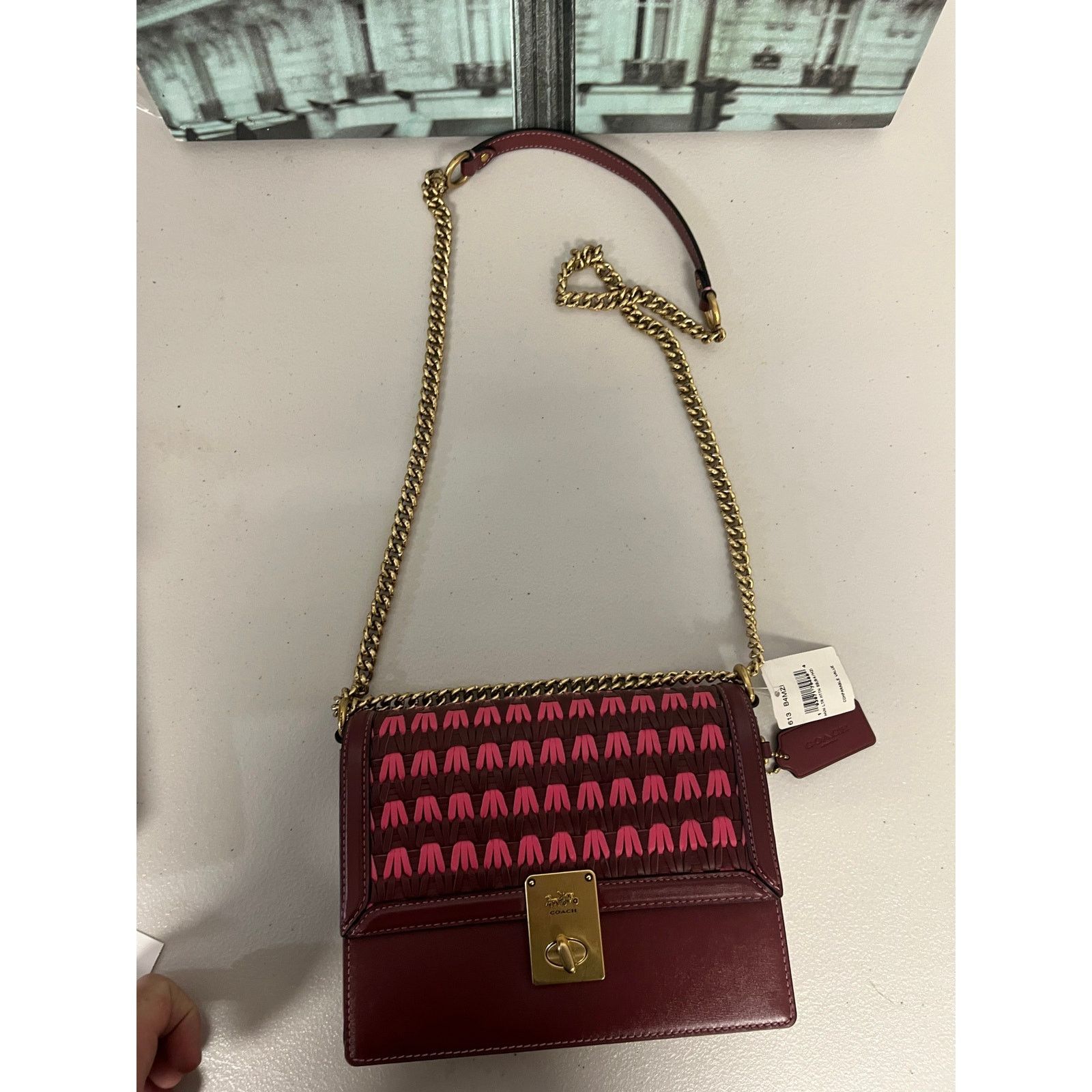 Coach Coach 613 Hutton Shoulder Bag With Weaving Size ONE SIZE - 8 Thumbnail