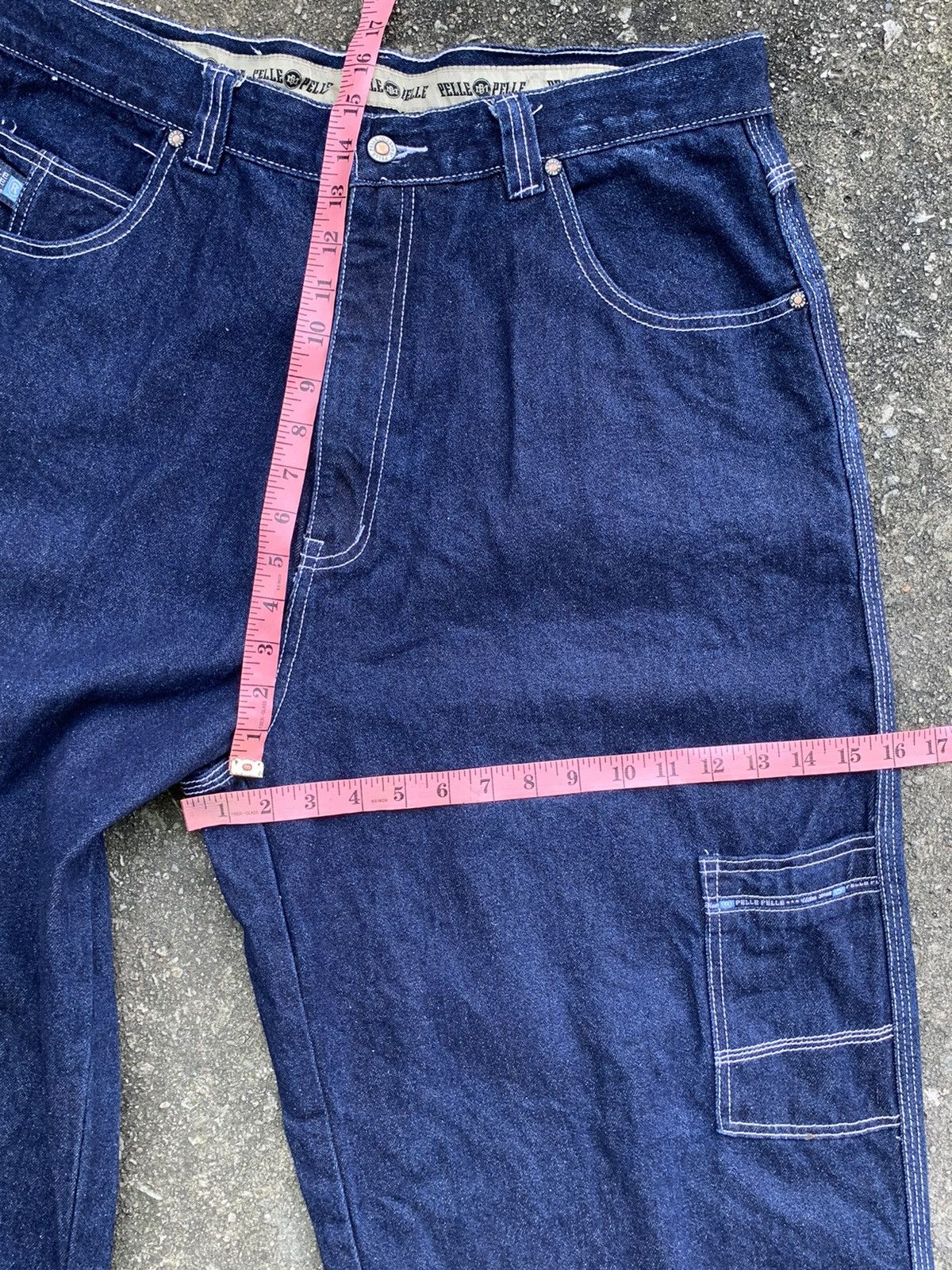 JNCO × Marc Buchanan × Pelle Pelle Vintage 90s Pelle Pelle Marc Buchanan Baggy Jeans Pants Size US 34 / EU 50 - 16 Thumbnail