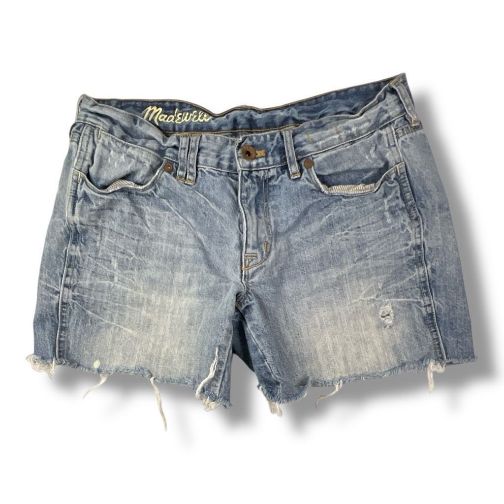 Madewell Madewell Distressed Cut Off Denim Shorts Size 26 Size 26" / US 2 / IT 38 - 1 Thumbnail