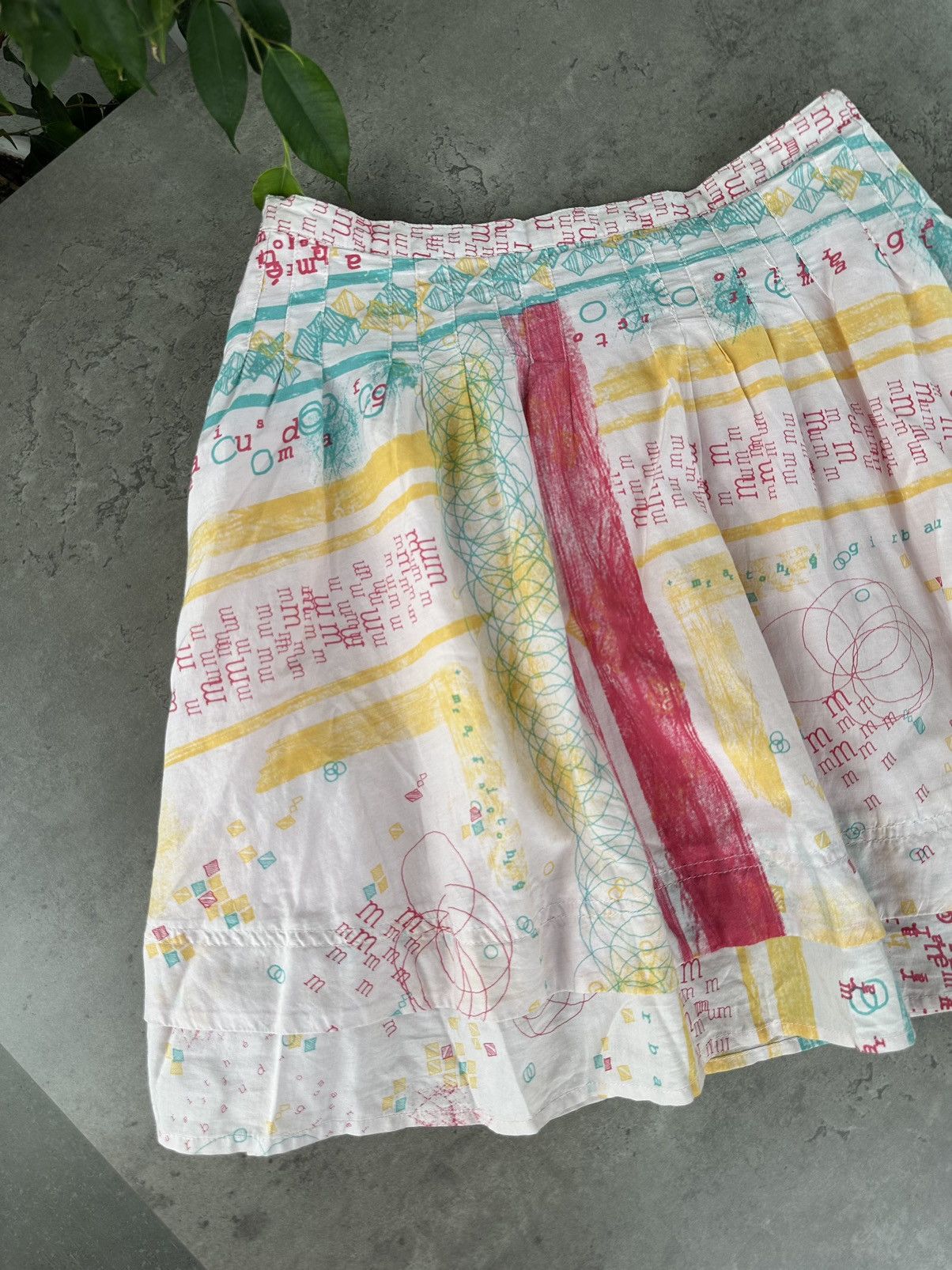 Marithe + Francois Girbaud Marithe Francois Gibraud Flared Multicolor Mini Skirt Size 30" / US 8 / IT 44 - 9 Thumbnail