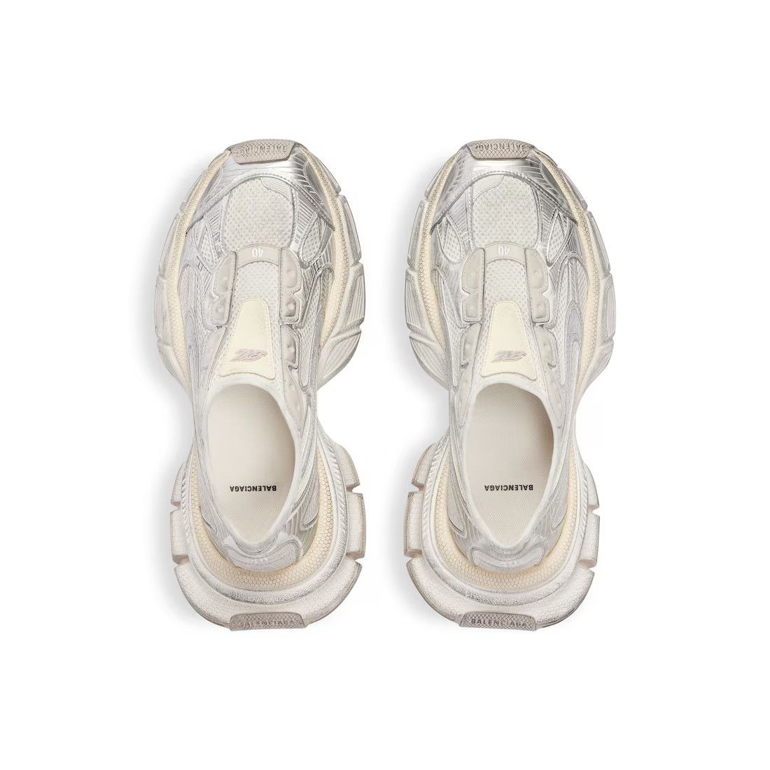Balenciaga o1mt1gz0125 3XL Slip On Sneakers in White Size US 6 / EU 39 - 4 Thumbnail