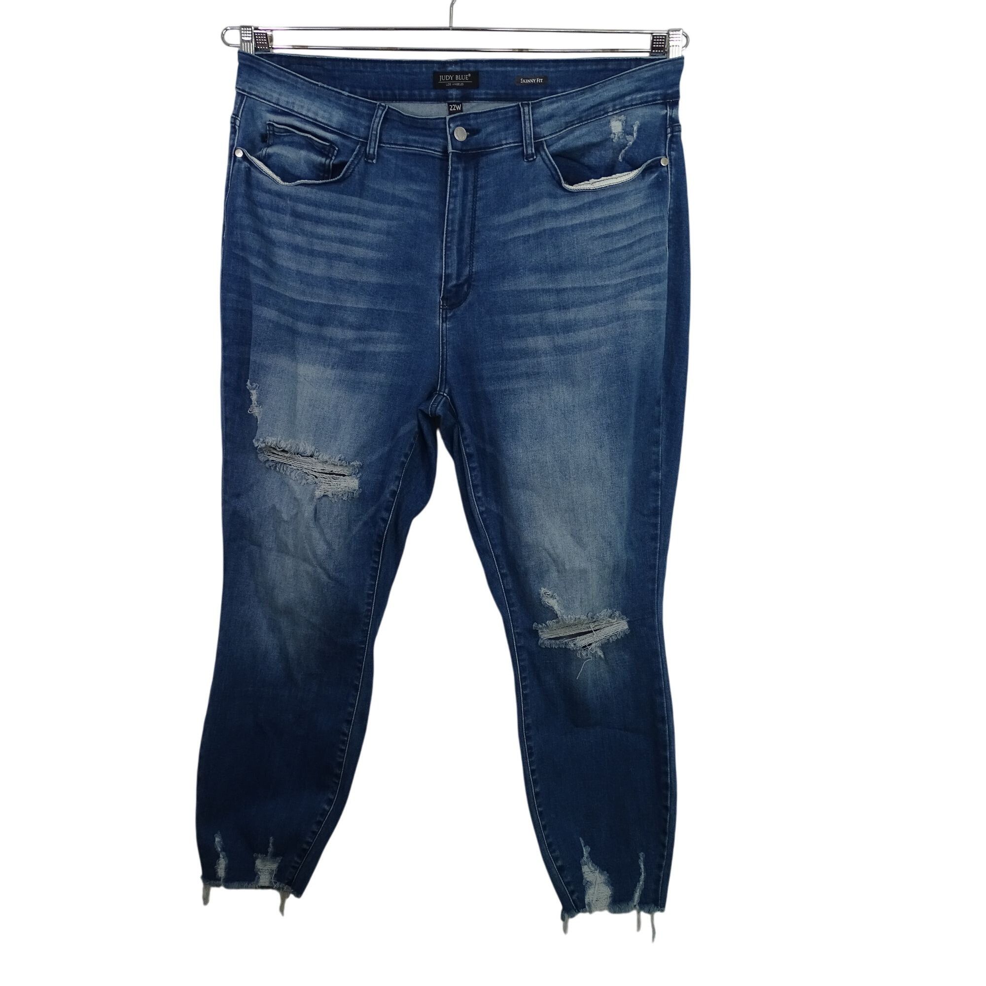 Judy Blue Judy Blue Distressed Ripped Skinny Fit Jeans Women Size 22W Size 41" - 1 Thumbnail