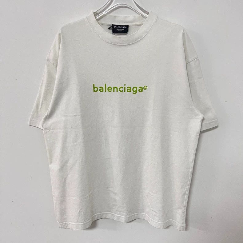 Balenciaga Green Logo White T-shirt XS - dmc