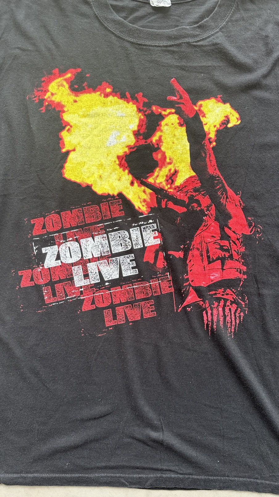Band Tees × Vintage VINTAGE ROB ZOMBIE LIVE TEE Size US XXL / EU 58 / 5 - 2 Thumbnail