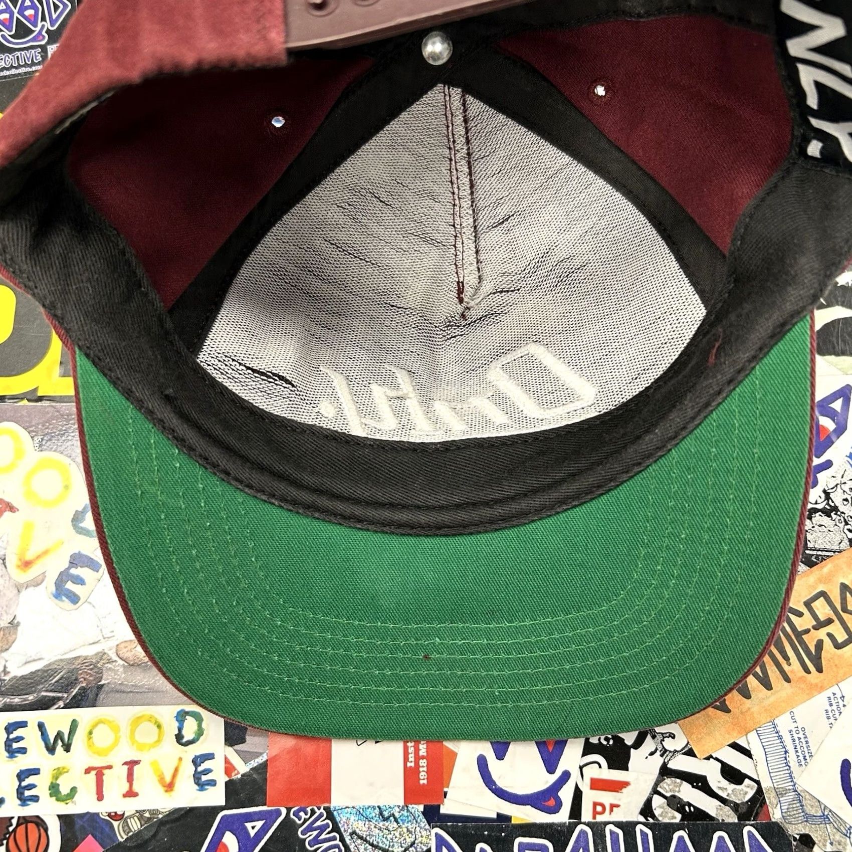 Only NY VINTAGE Only NY Hat Mens One Size Maroon Red Snapback Cap Made USA Skateboarding Streetwear Size ONE SIZE - 7 Thumbnail