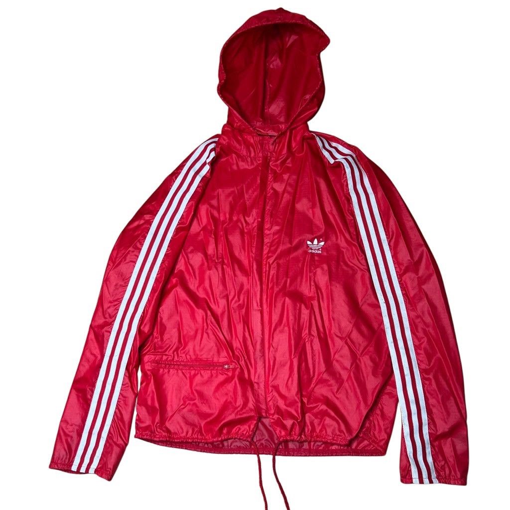 Adidas × Vintage American Vintage 80s Adidas Windbreaker Jacket Small Size US S / EU 44-46 / 1 - 1 Thumbnail