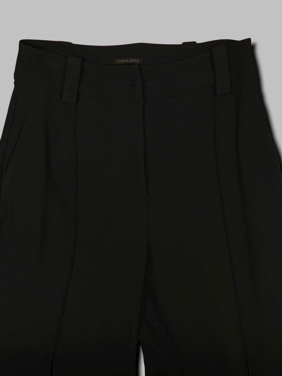 Annette Gortz Annette Gortz Black Straight Pleated Pants Size 26" / US 2 / IT 38 - 9 Thumbnail