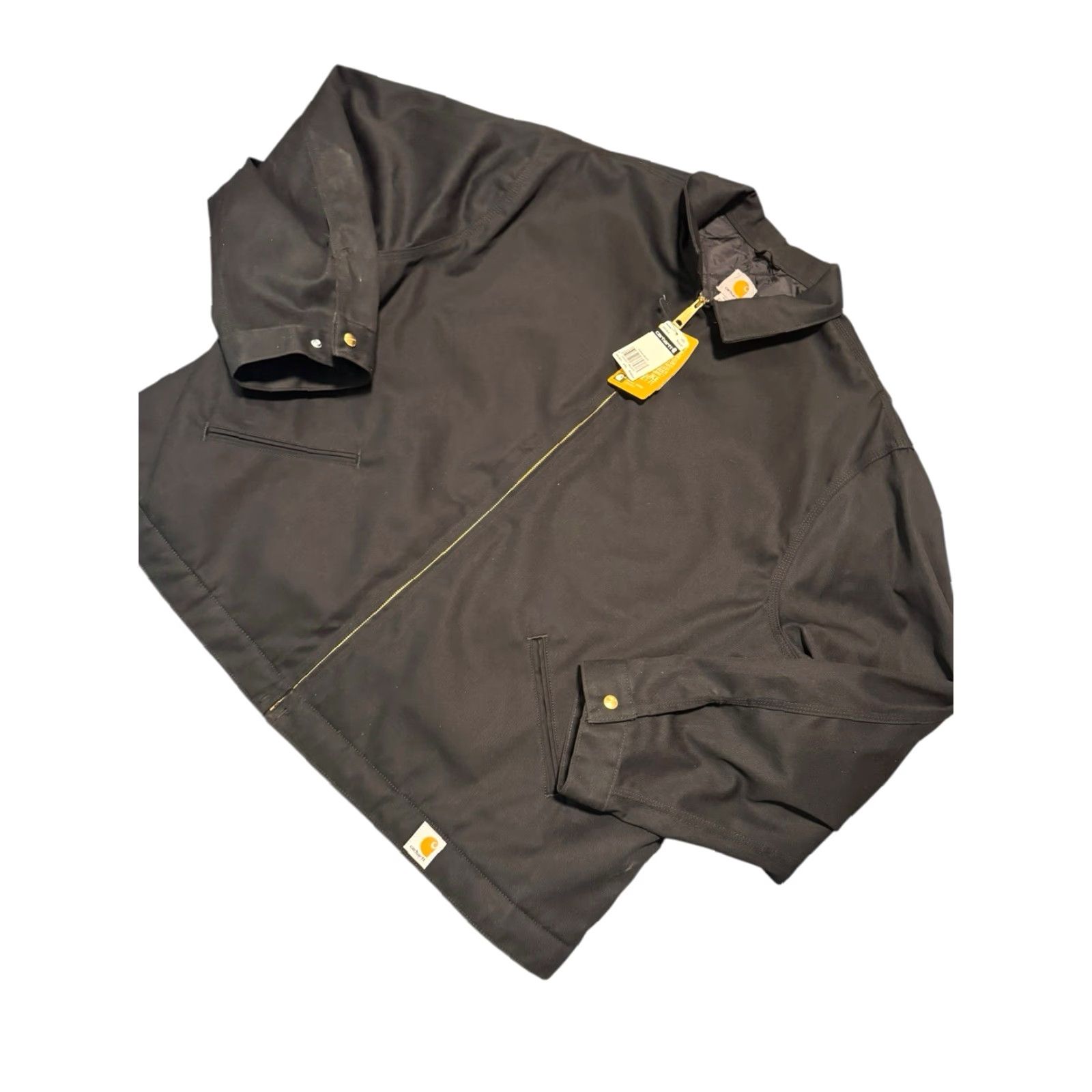 Carhartt VINTAGE Carhartt Men's Workwear Lined Bomber Twill Work Jacket J293 BLK Black 4XL NWT Size US XXL / EU 58 / 5 - 4 Thumbnail