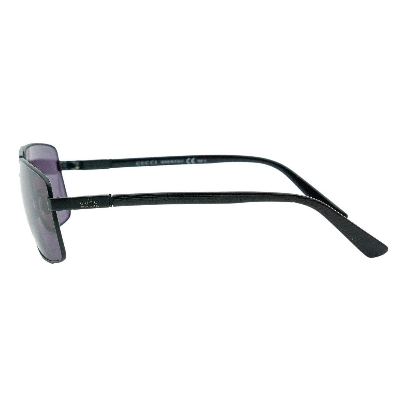 Gucci Vintage Gucci GG 1950 Black Logo Rectangular Sunglasses Size ONE SIZE - 3 Thumbnail