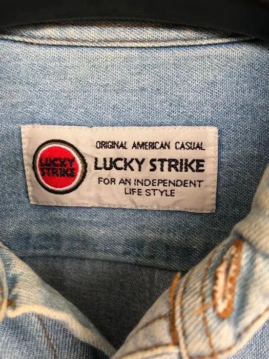 Vintage Vintage Lucky Strike Double Pocket Button Down Shirt Size US M / EU 48-50 / 2 - 3 Thumbnail