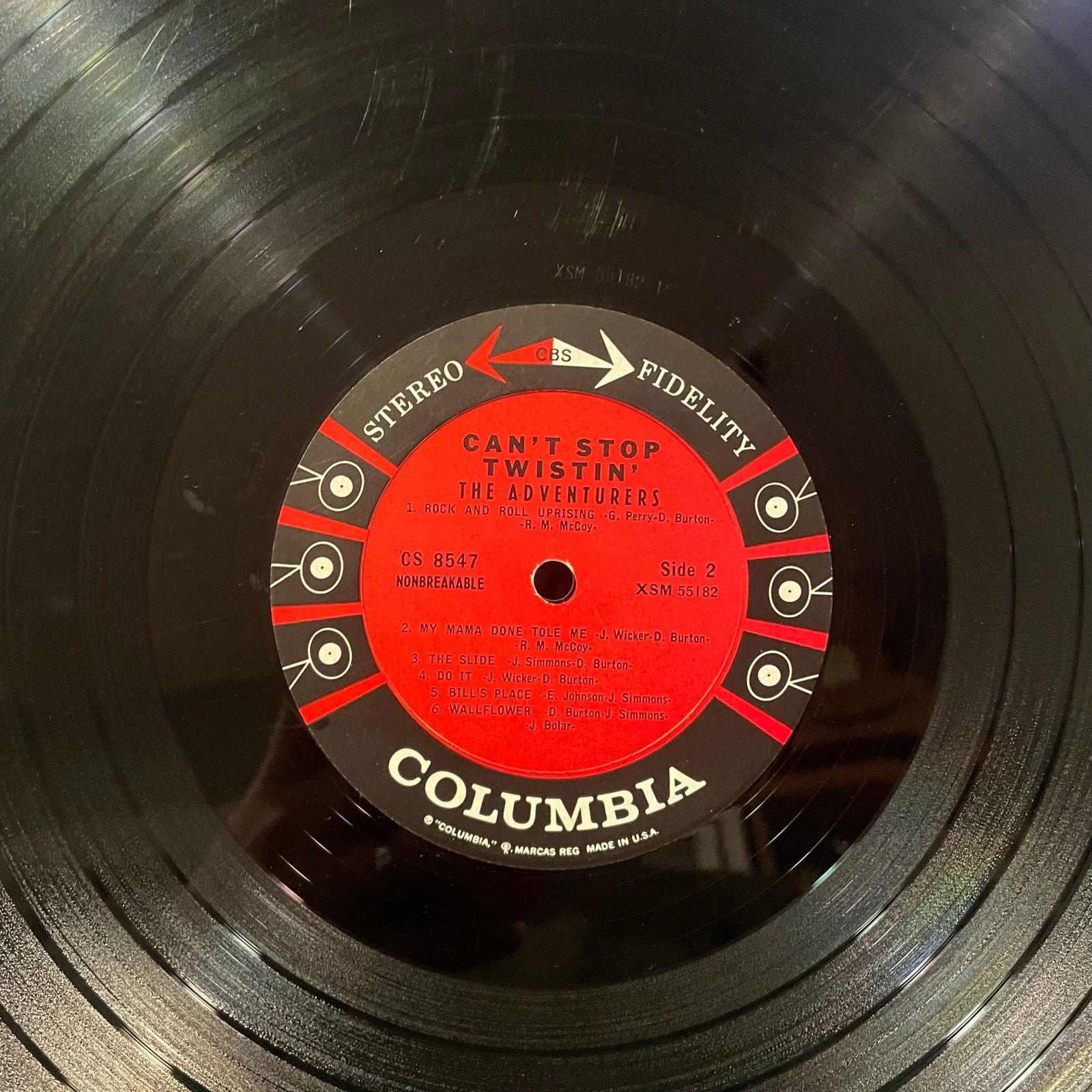 Columbia The Adventurers - Ain't Stop Twistin LP vintage vinyl record Size ONE SIZE - 3 Thumbnail