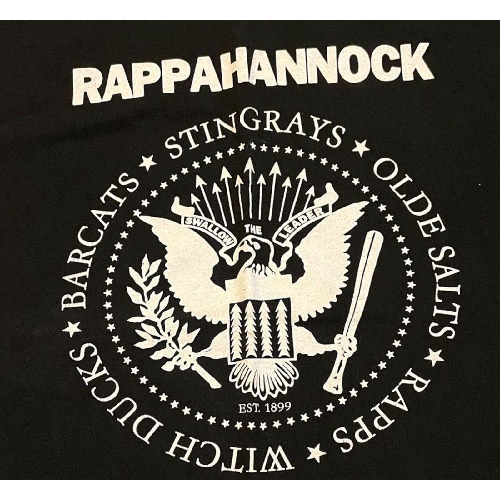 Vintage VINTAGE Rappahannock Virginia Faded Ramones parody shirt M Shirt Men Long Sleeve Black 80s Punk Grunge Rock 90s Vaporwave Ramones-inspired Size US M / EU 48-50 / 2 - 2 Thumbnail