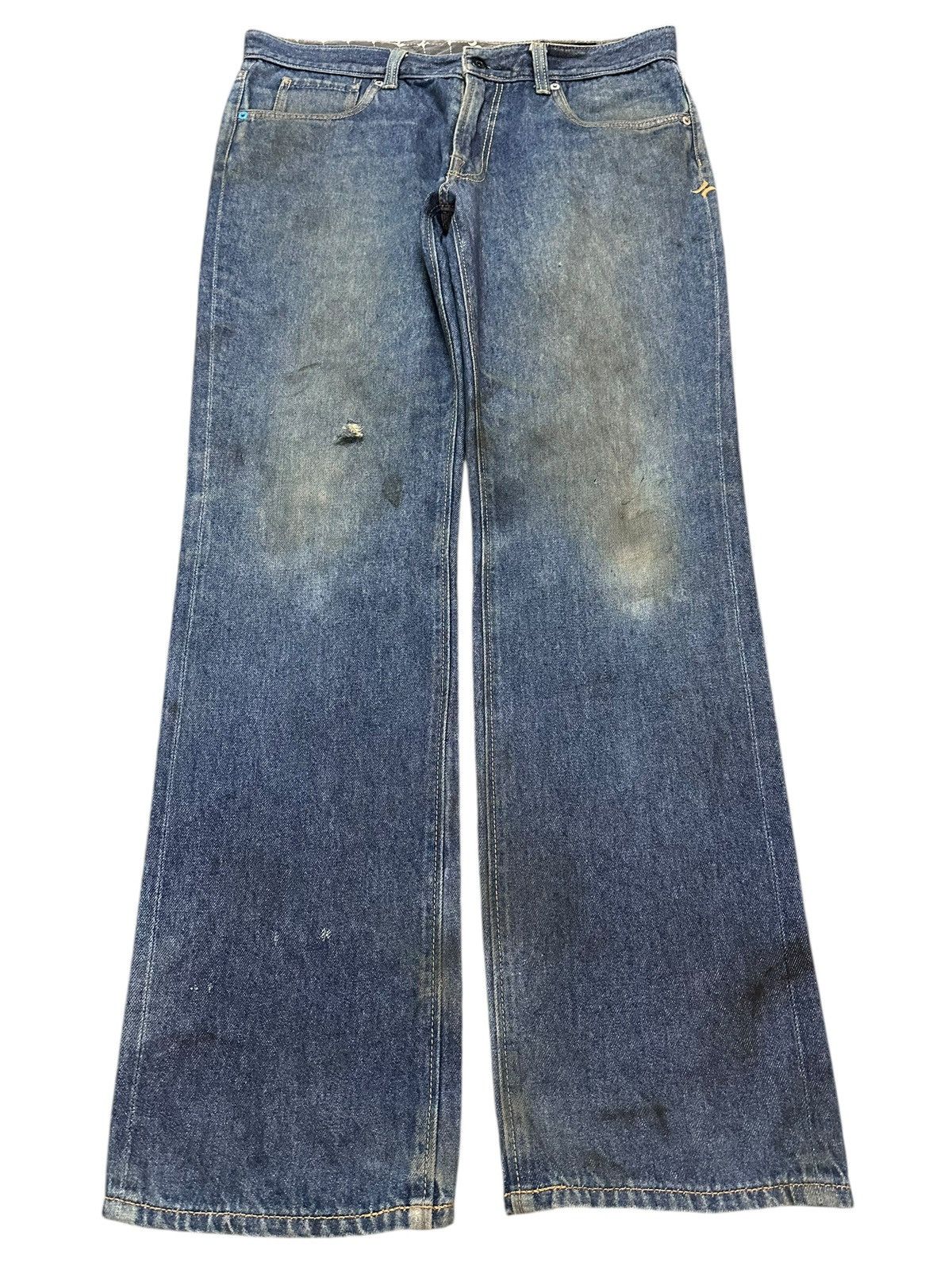 Hurley Denim Buckle Mud Wash Style Loose Jeans