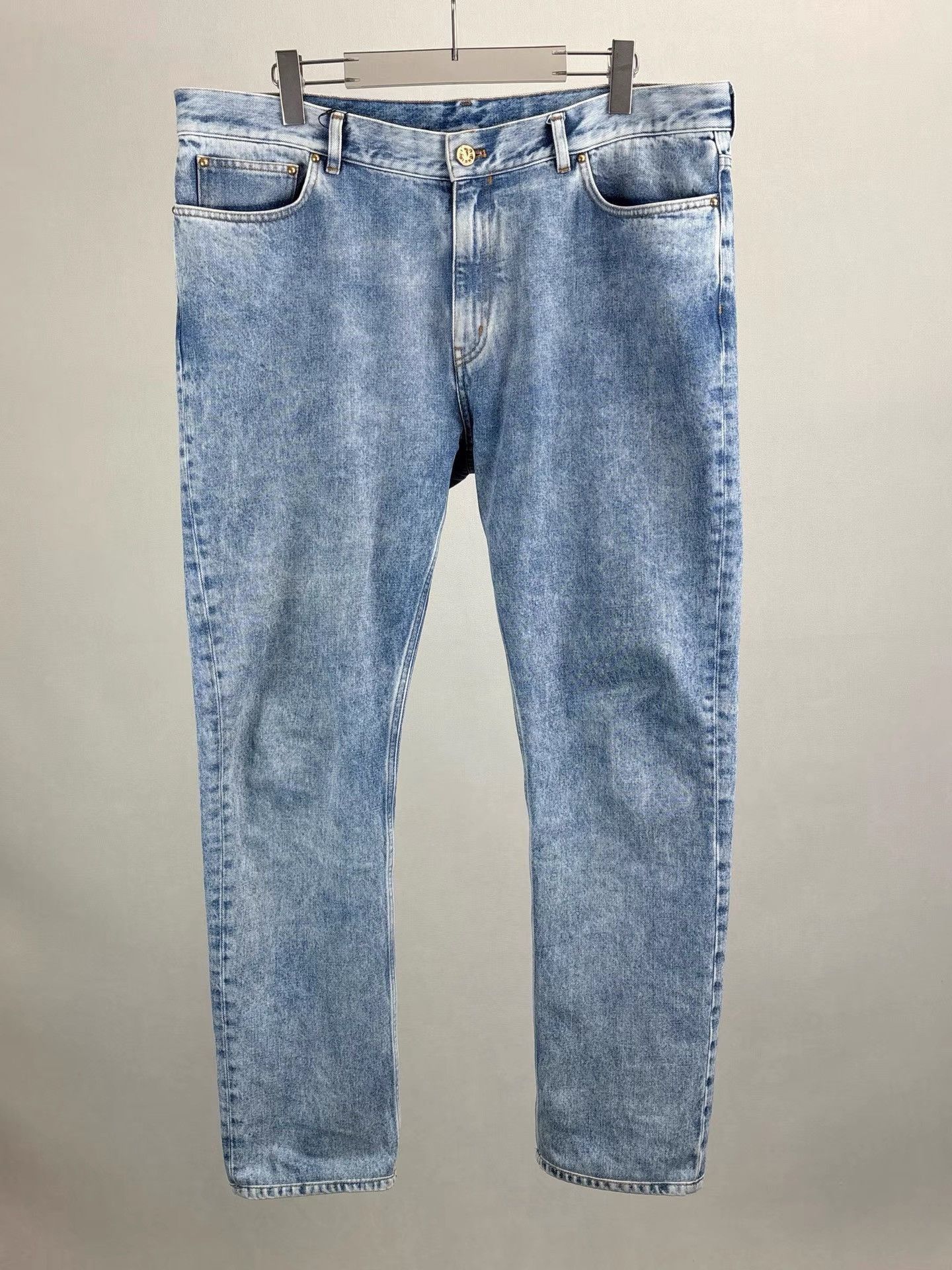 Louis Vuitton Blue Denim Straight-Leg Pants Size 38 Size US 38 / EU 54 - 1 Thumbnail