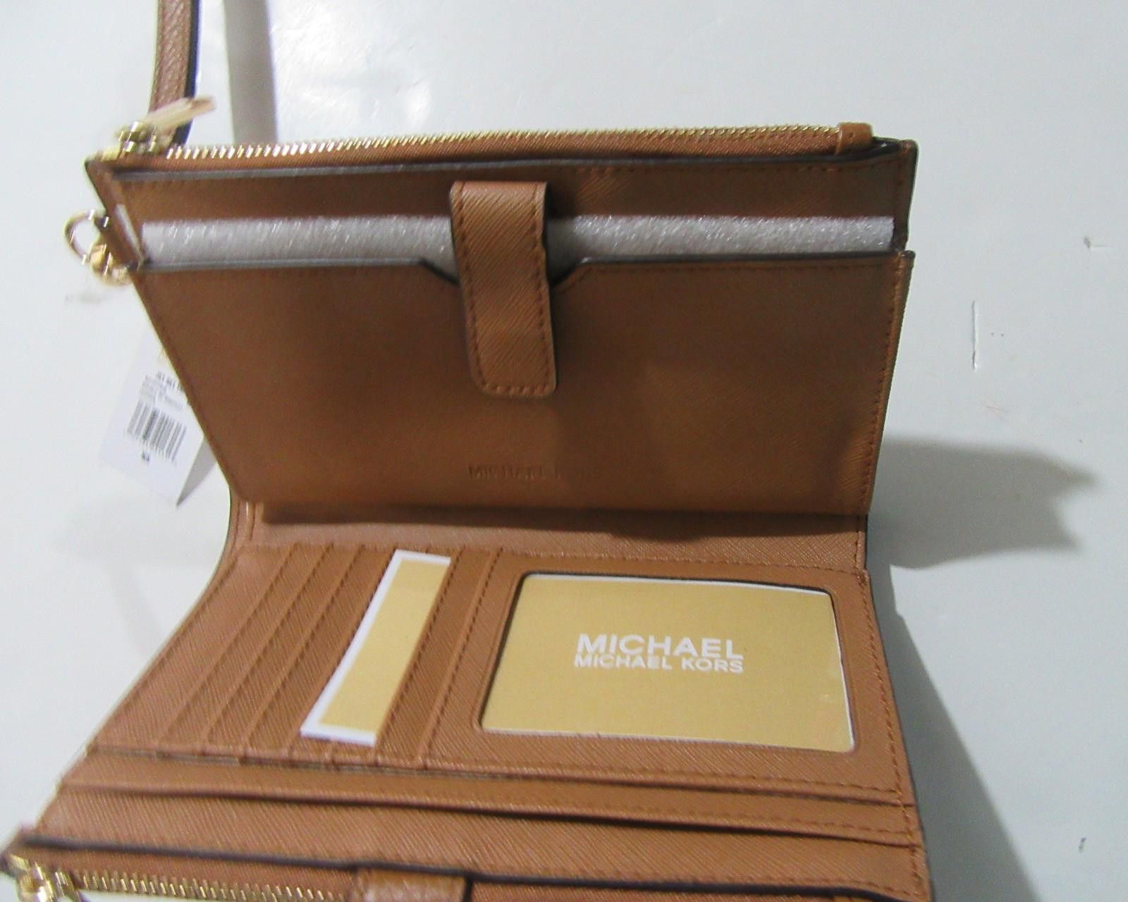 Michael Kors Michael Kors Jet Set Double Zip Leather Wallet Luggage Size ONE SIZE - 4 Thumbnail
