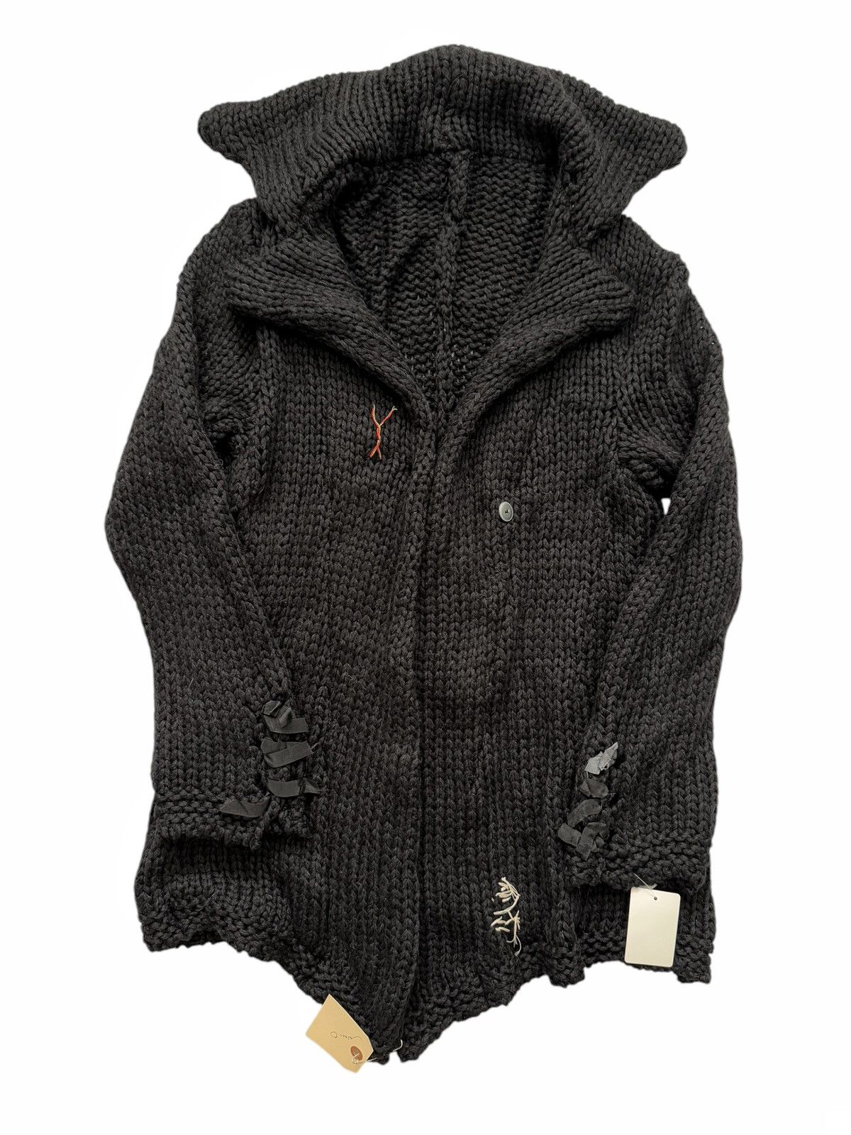 Greg Lauren 2012 OG “The Chunky Loner” Knitter Jacket (Cashmere Alpaca) Size US XS / EU 42 / 0 - 1 Thumbnail