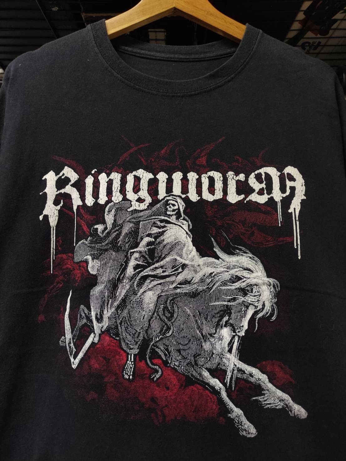 Band Tees Vtg Ringworm " Grim Reaper " T-Shirt Size US XL / EU 56 / 4 - 1 Thumbnail