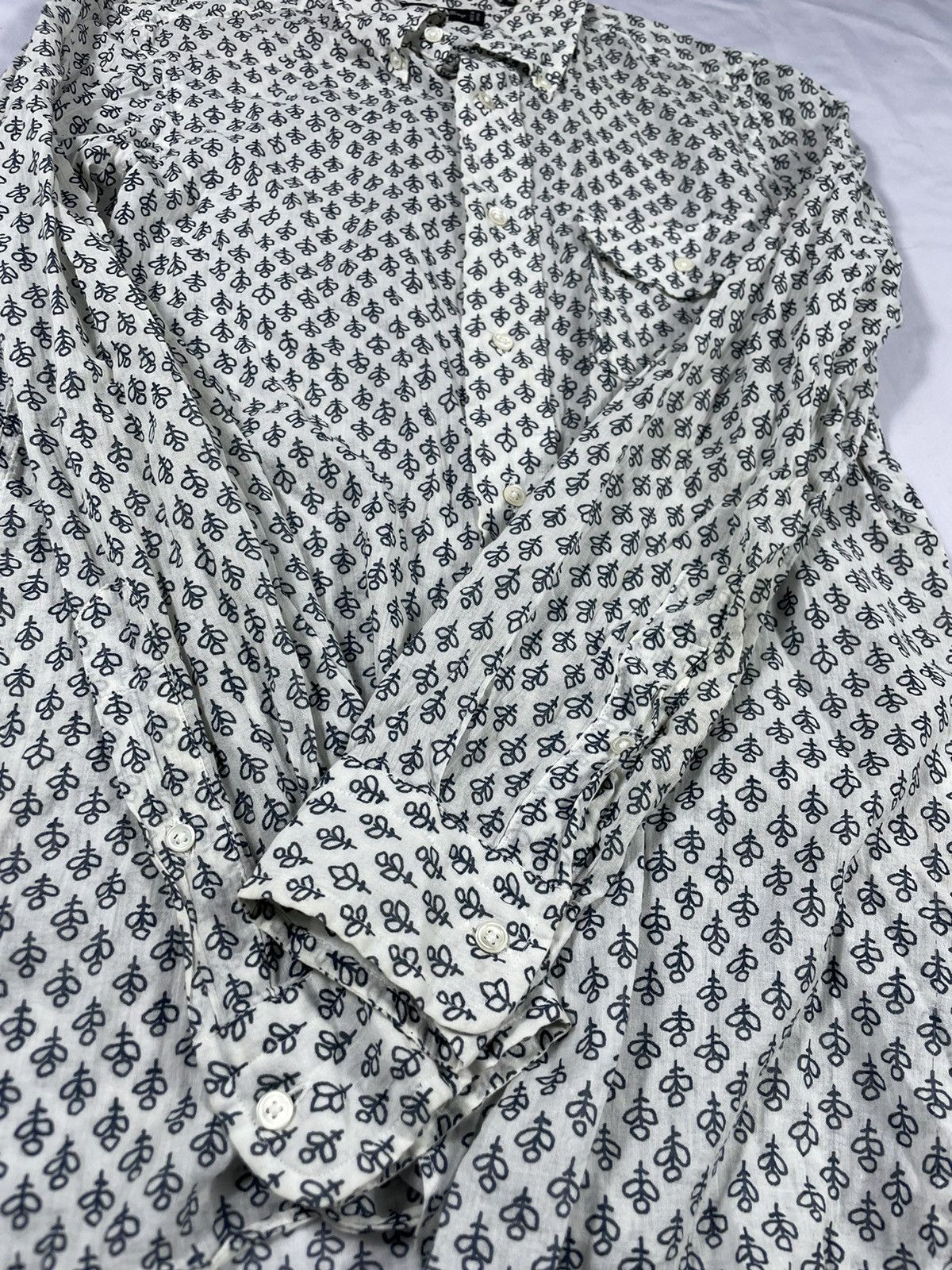 Beams Plus × Japanese Brand × Vintage BEAMS International gallery full print long shirt Size US M / EU 48-50 / 2 - 2 Thumbnail