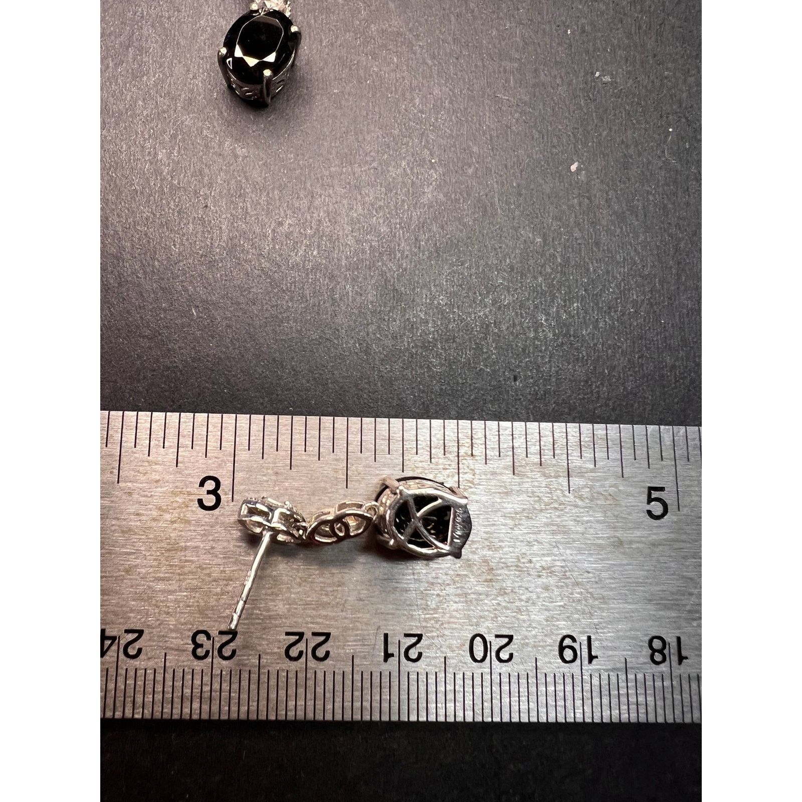 Other Elite Shungite gemstone sterling silver earrings Size ONE SIZE - 9 Thumbnail