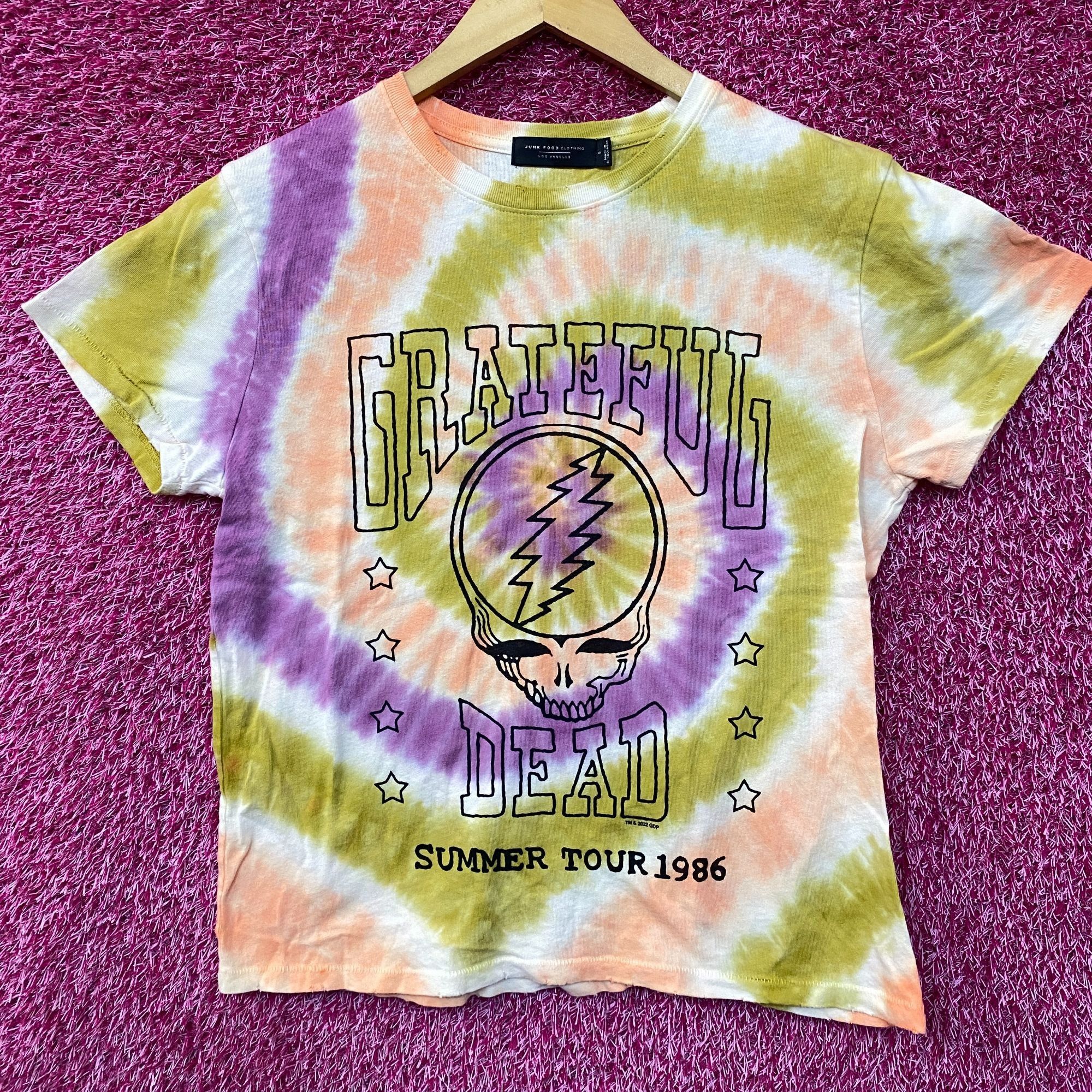 Grateful Dead Junk Food Grateful Dead Summer Tour Tie Dye Vintage Style T- Size US S / EU 44-46 / 1 - 1 Thumbnail
