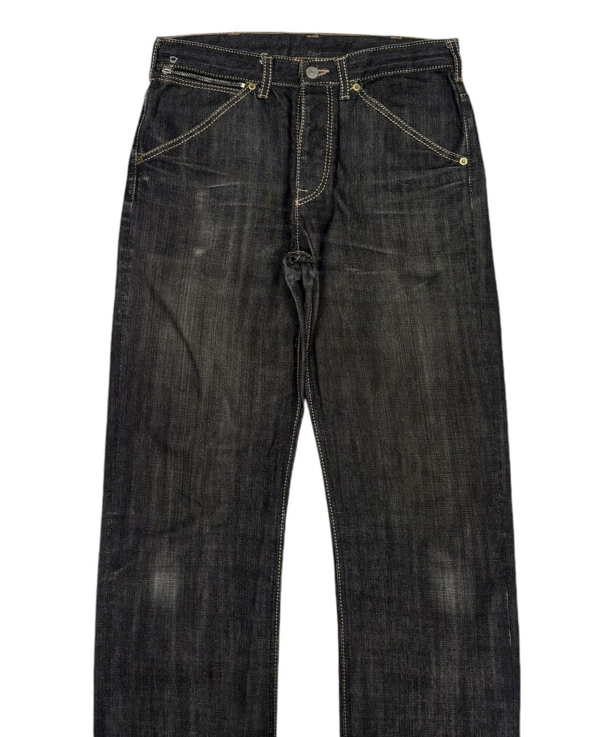 If Six Was Nine HARRODS LONDON BLACK JEANS DISTRESSED DENIM HELMUT LANG Size US 31 - 3 Thumbnail