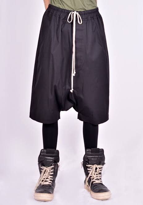 image of Rick Owens Fw21 Gethsemane Pod Shorts in Black, Men's (Size 28)
