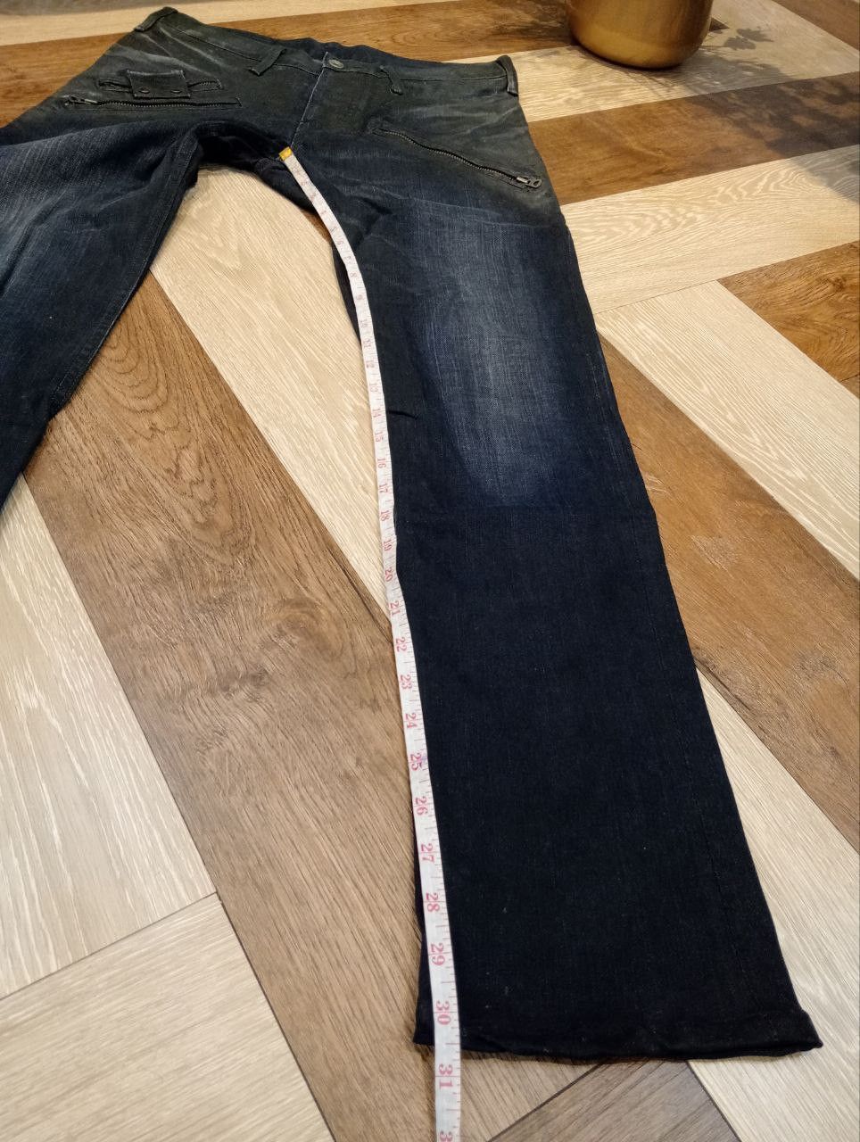Le Grande Bleu (L.G.B.) VERY RARE L.G.B LE GRANDE BLEU MANIAC CORP WAXED DENIM JEANS Size US 30 / EU 46 - 15 Thumbnail