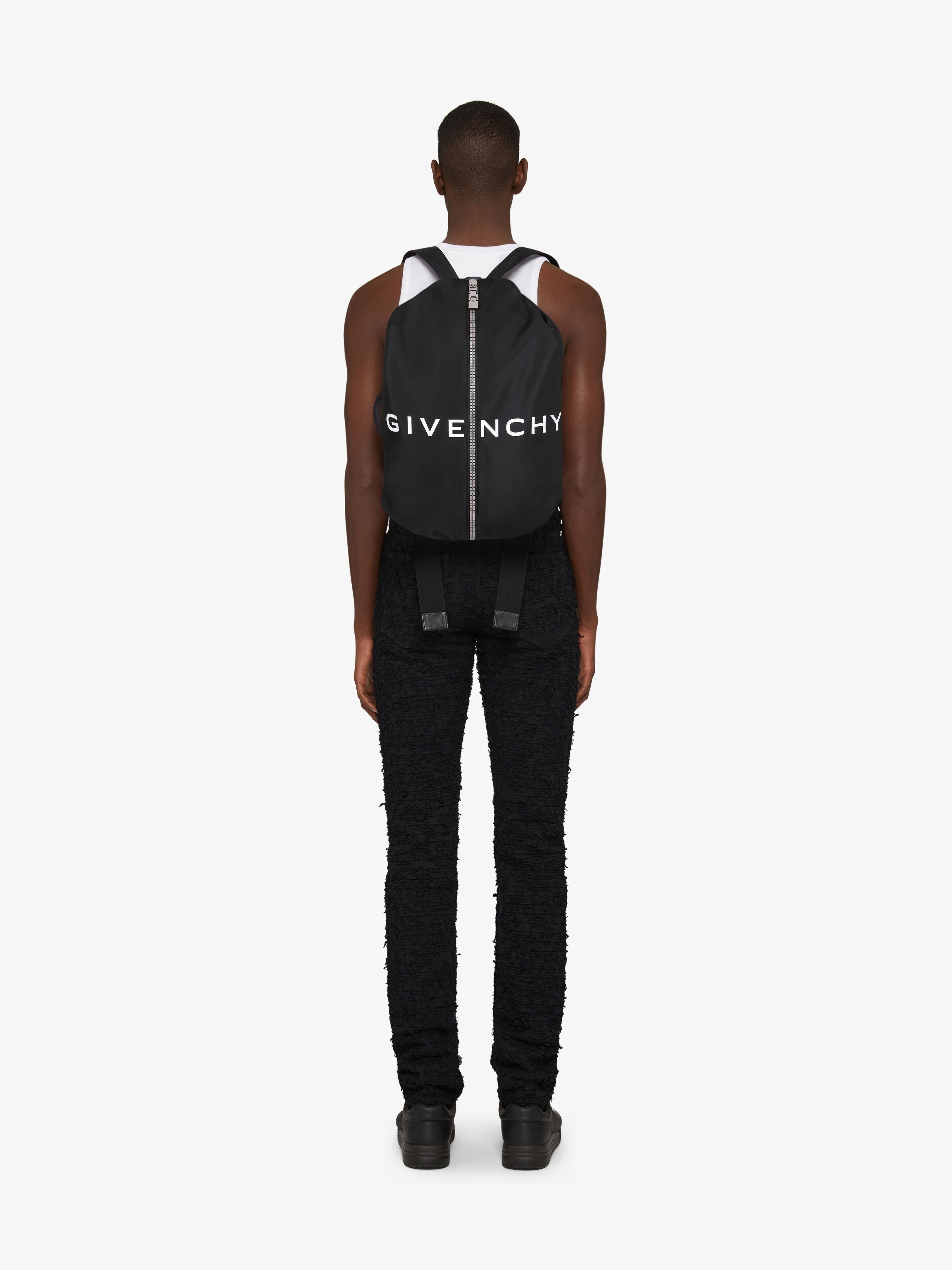 Givenchy o1w1db10925 Size: OS / G-Zip Medium Backpack in Black Size ONE SIZE - 3 Thumbnail