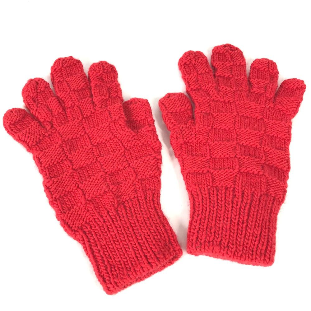 Bottega Veneta Bottega Veneta 653576 Leather-Weaving Technique Glove Wool Men Size ONE SIZE - 1 Thumbnail