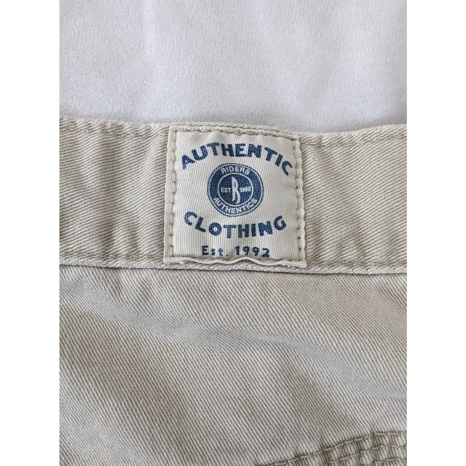 Lee VINTAGE Lee Rider Jeans Womens High Rise Mom Carpenter Baggy 14 34x27 Beige 100% Cotton Denim Size 36" / US 14 / IT 50 - 3 Thumbnail